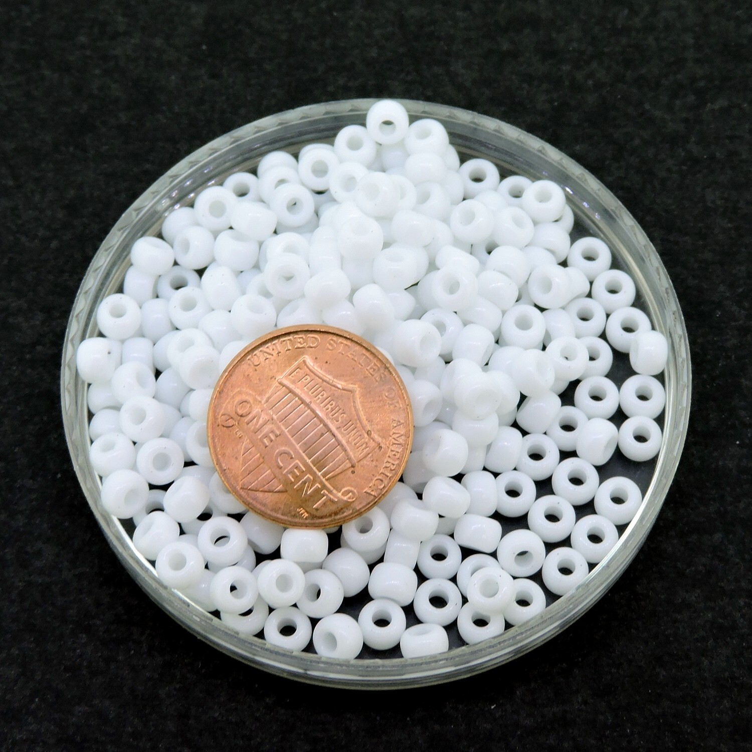 Miyuki Round Seed Beads Size 6/0 BULK 50GM Opaque White 6-402