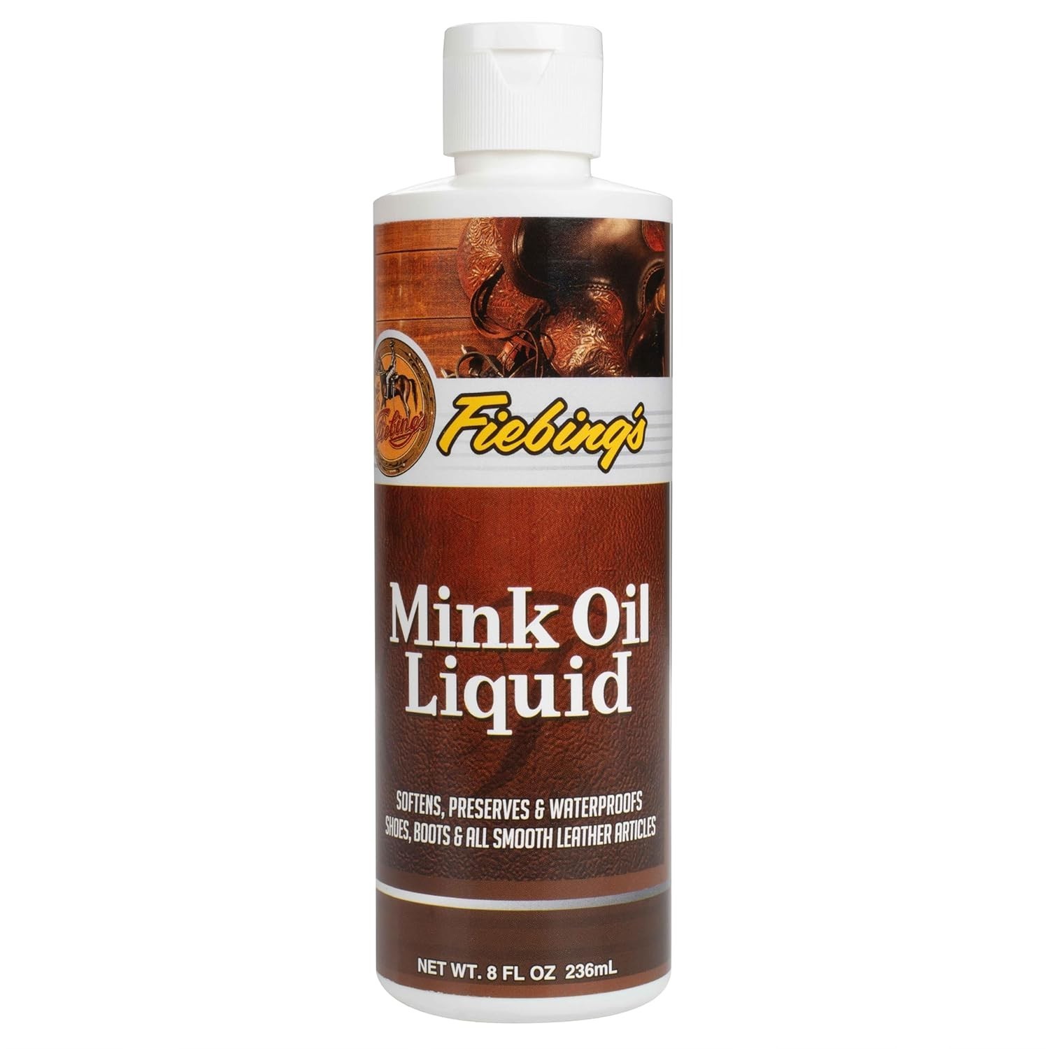 Fiebing’s Mink Oil Liquid 8oz Leather Conditioner Waterproof Boots Shoes Care