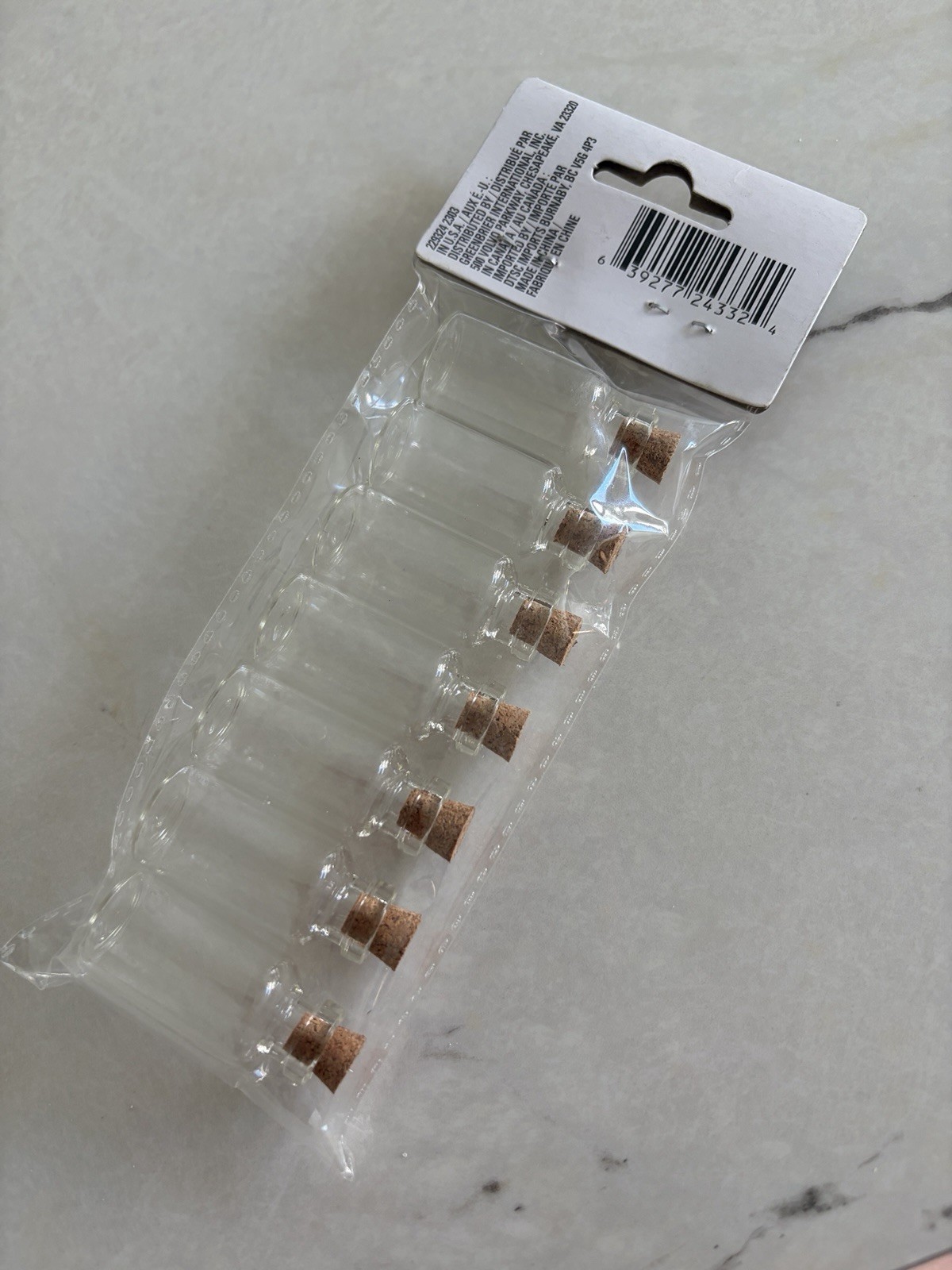 Mini Glass Containers Set Cork Bottle 5ml Each