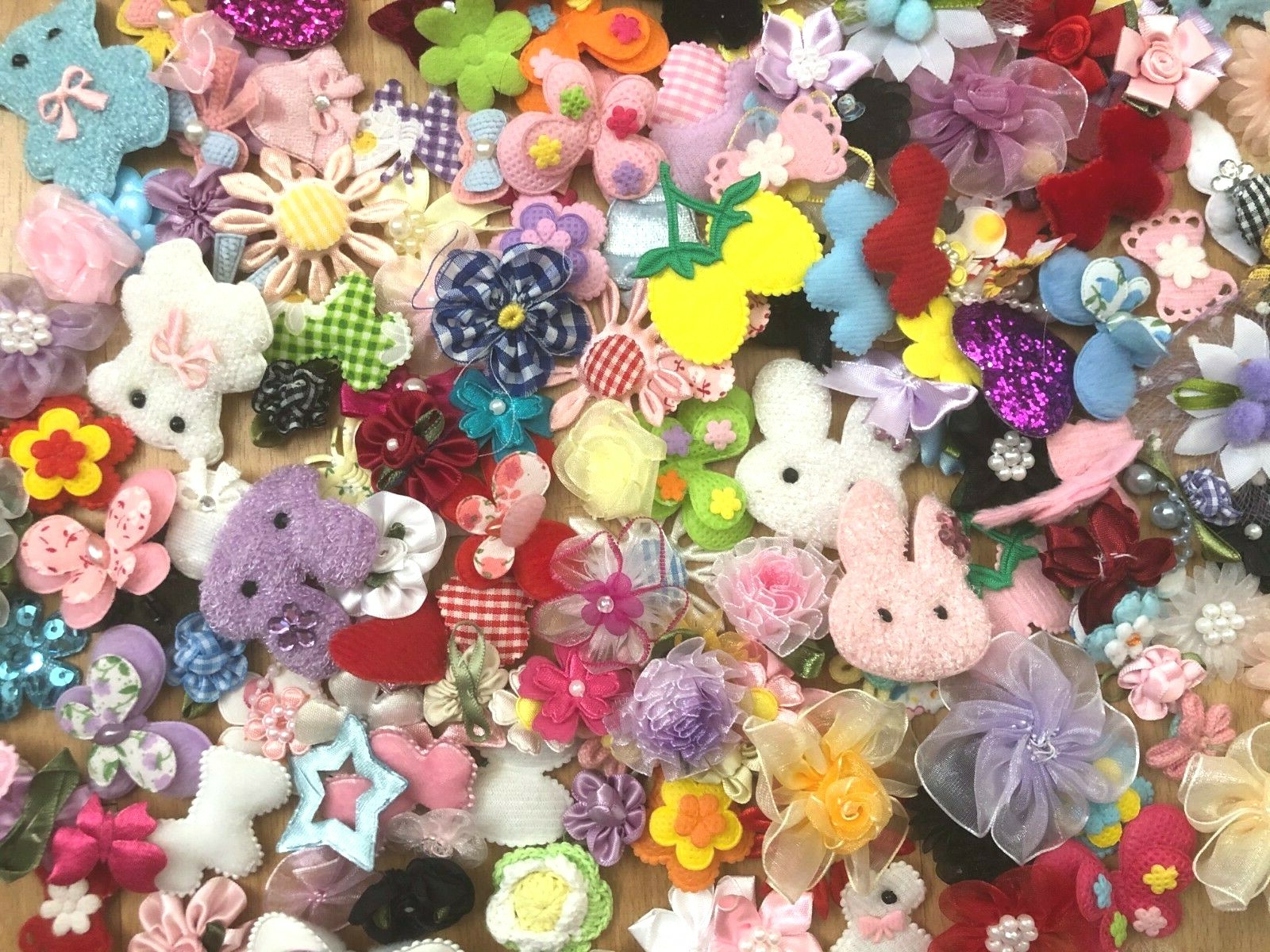 Lot of 50pcs Embroidered Sew On Applique Patches DIY Arts & Craft, Hair