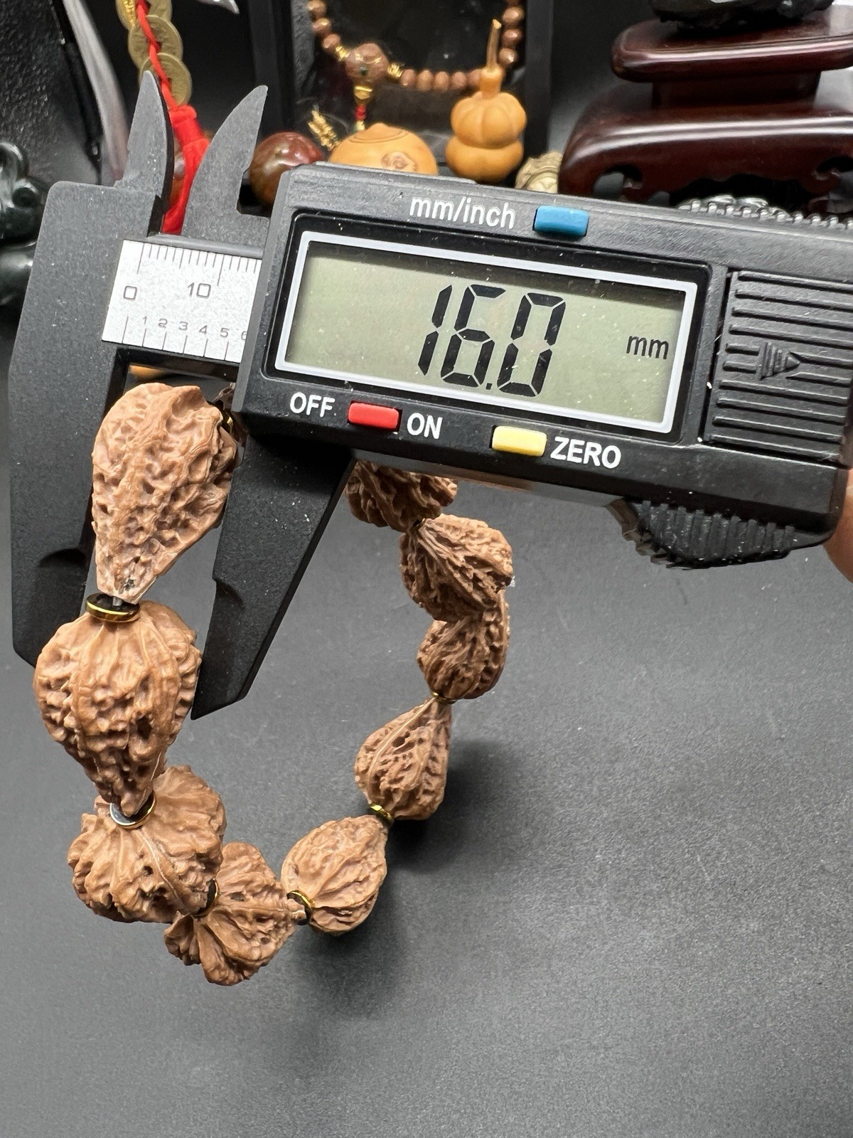 16×20×26.5mm Chinese Small Walnut Bracelet Collection精选野生小核桃水滴💧手串