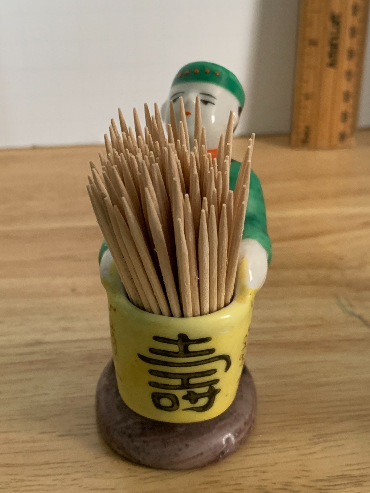 Asian Chinese Vintage Figural Toothpick Holder