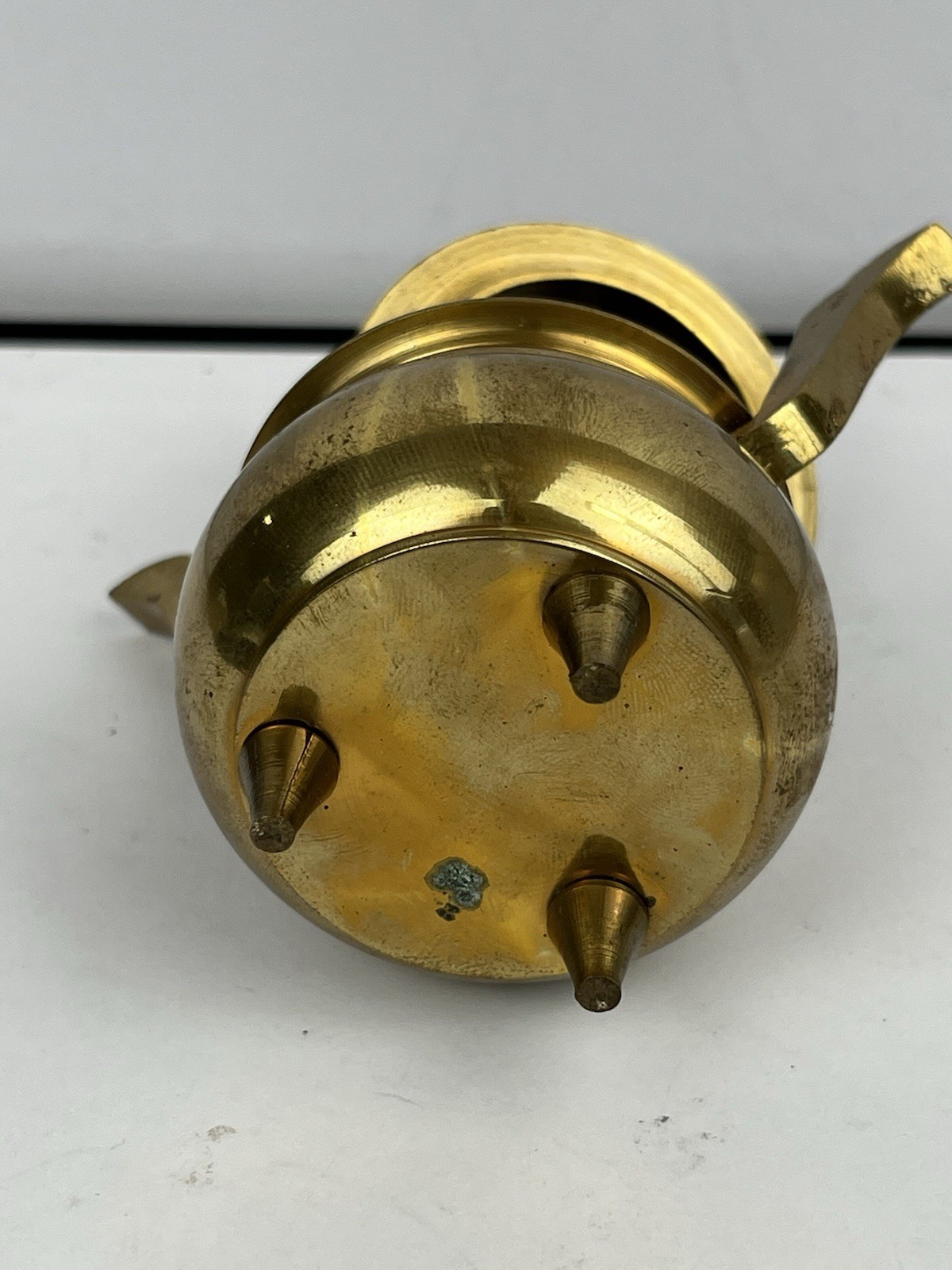 Mini Brass Asian Incense Burner / Censer – Tripod Base 2.5”