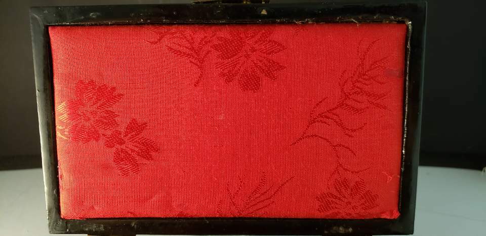 Cork 3D Jewelry Box Shadow Box Glass & Lacquer 6.25×3.75×2.5″ CHINESE