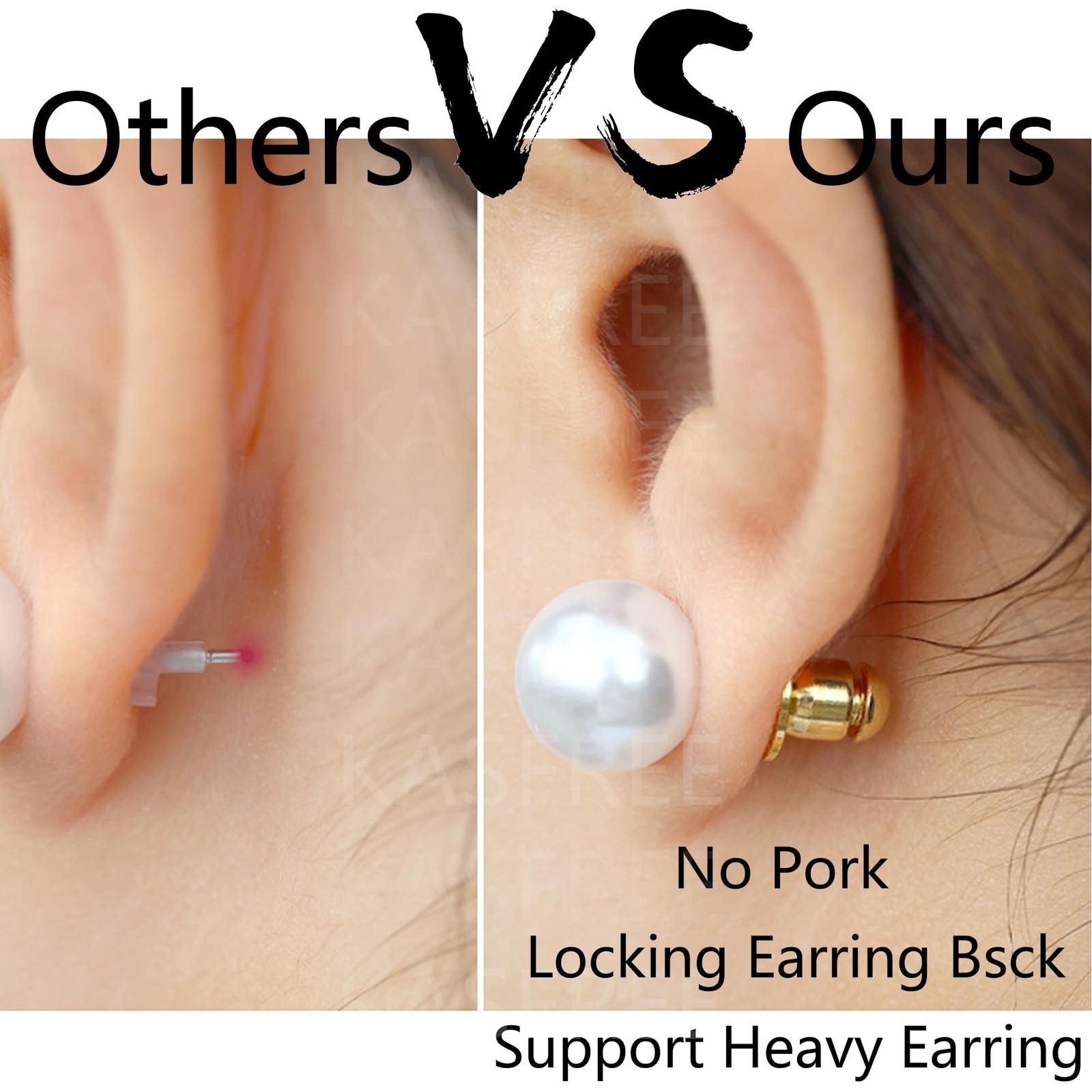 Locking Earring Backs for Studs Secure Earrings Back Gold