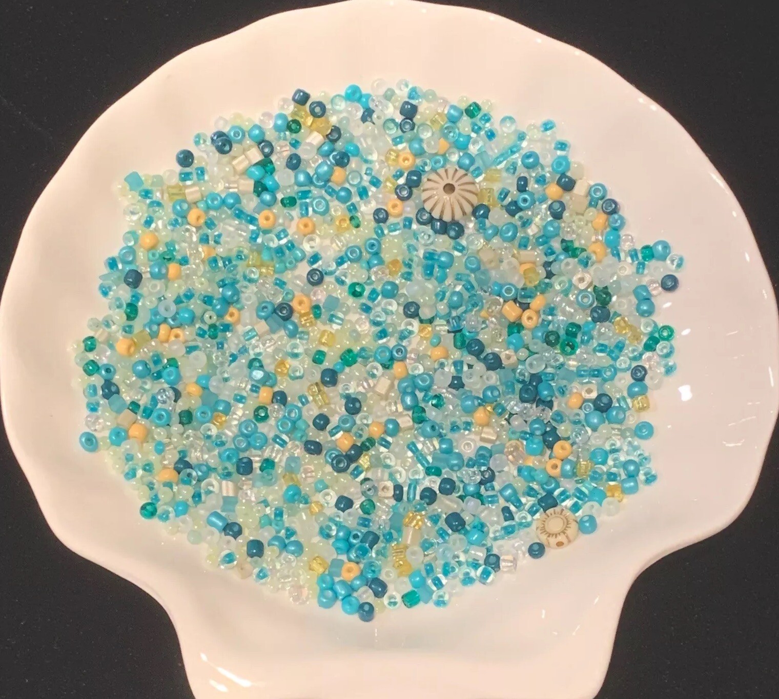 1 LB / 16 Oz/ 454 Grams Unique Mix Color Glass Seed Beads Lot 36 Packages