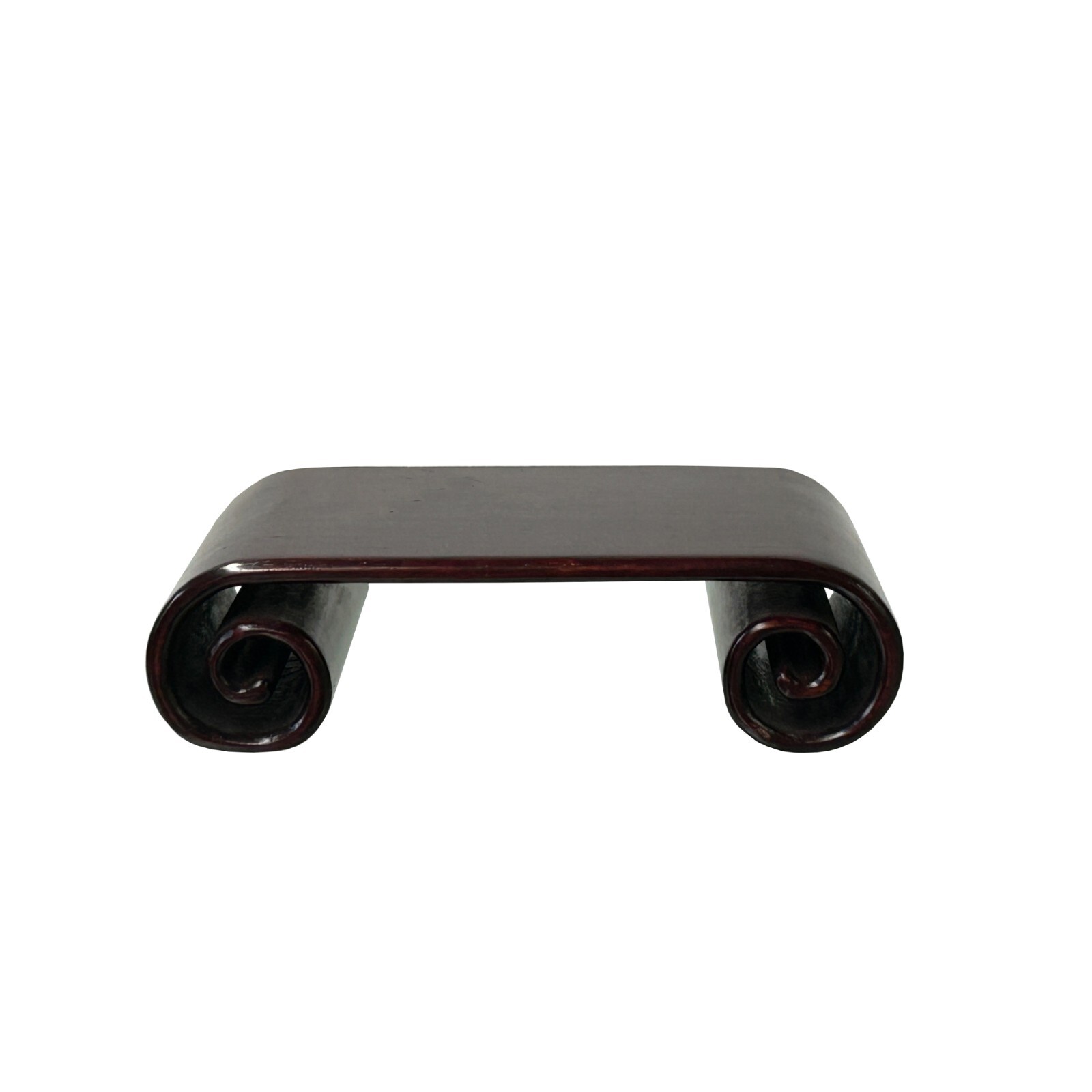 4.5″ Brown Wood Scroll Legs Rectangular Display Stand Riser Easel st1090