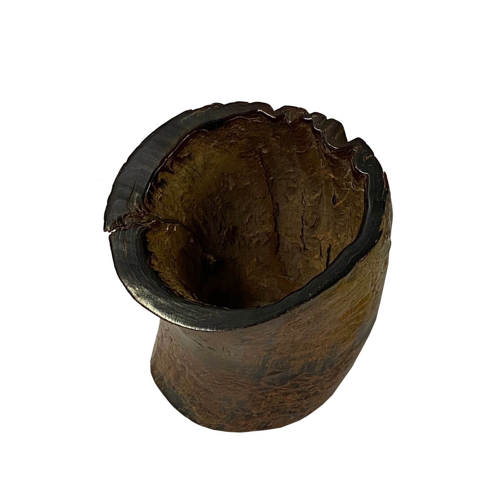 Handmade Chinese Ox Horn Look Brush Pen Holder / Brush Pot ws2053