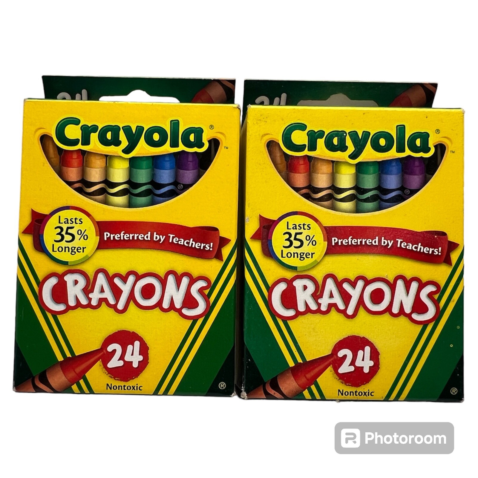 2 Boxes Crayola Crayons NIB 2014 Includes Retired Color Dandelion! 24 Pack