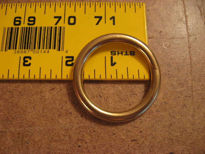 1 1/2″ Solid Brass O Rings SCA (Pack Of 5)