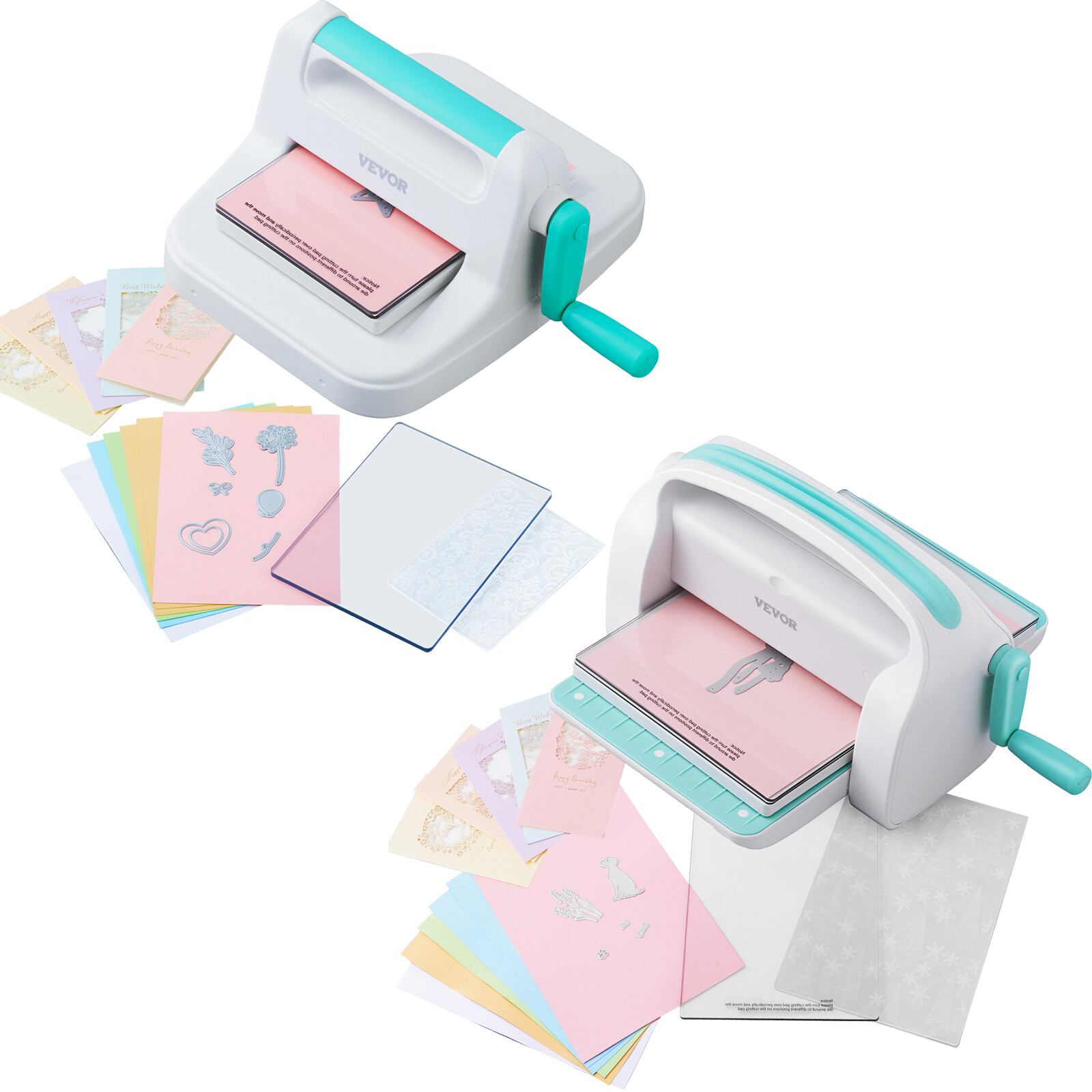 VEVOR Manual Die Cutting Embossing Machine 6″/9″ Opening Art Craft Scrapbooking