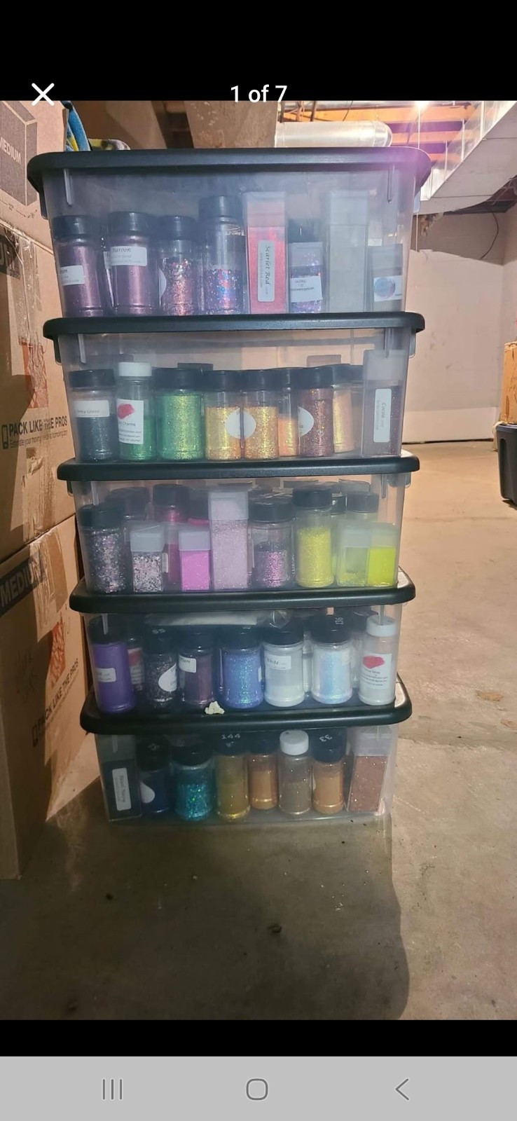 Glitter for crafts bundle lot 160 colors