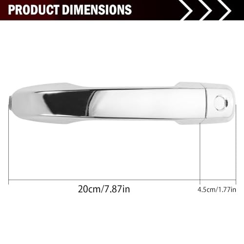 Chrome Exterior Door Handles fits 4Runner(Does not include Limited) 2010-2021