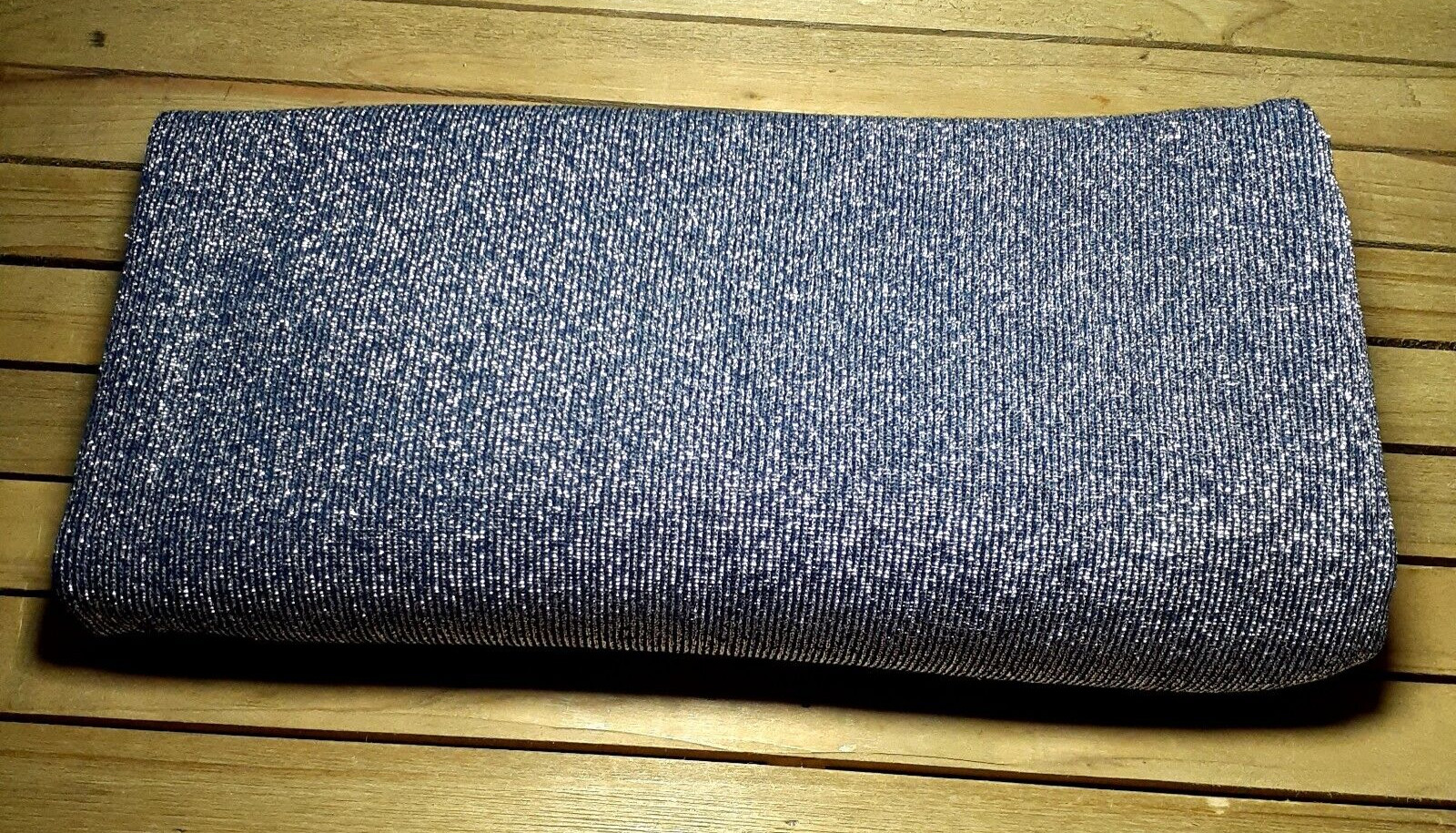Shimmery Shiny Stretch Knit Sewing Fabric Holiday Metallic Sparkle 1.5yd x 42″