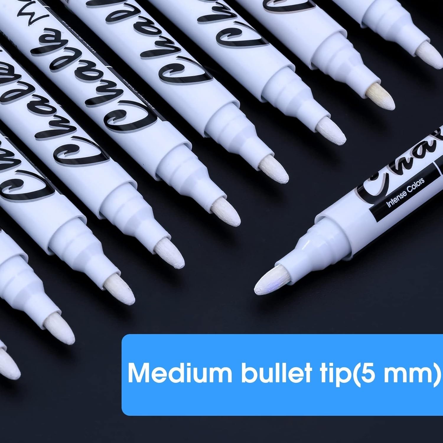 White Liquid Chalk Markers for Blackboard Window Marker for Glass Washable Crayo