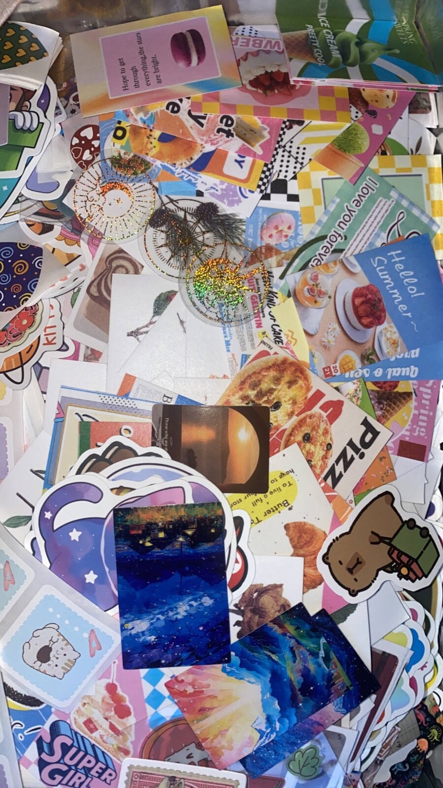 Surprise Lot of 50 Random Stickers – Includes Die Cuts/Sticker Flakes!