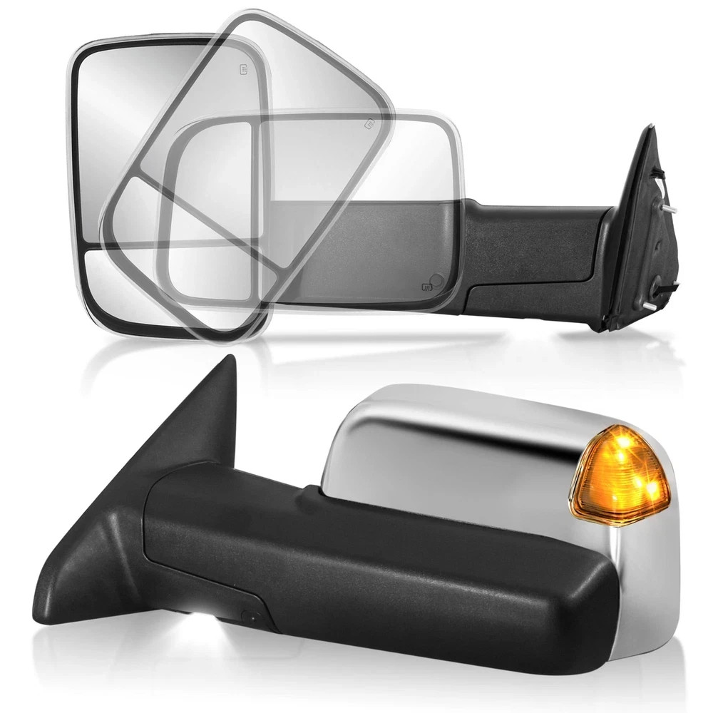 Power Heated Towing Mirrors Compatible for 2009-2018 Dodge Ram 1500 2500 3500…