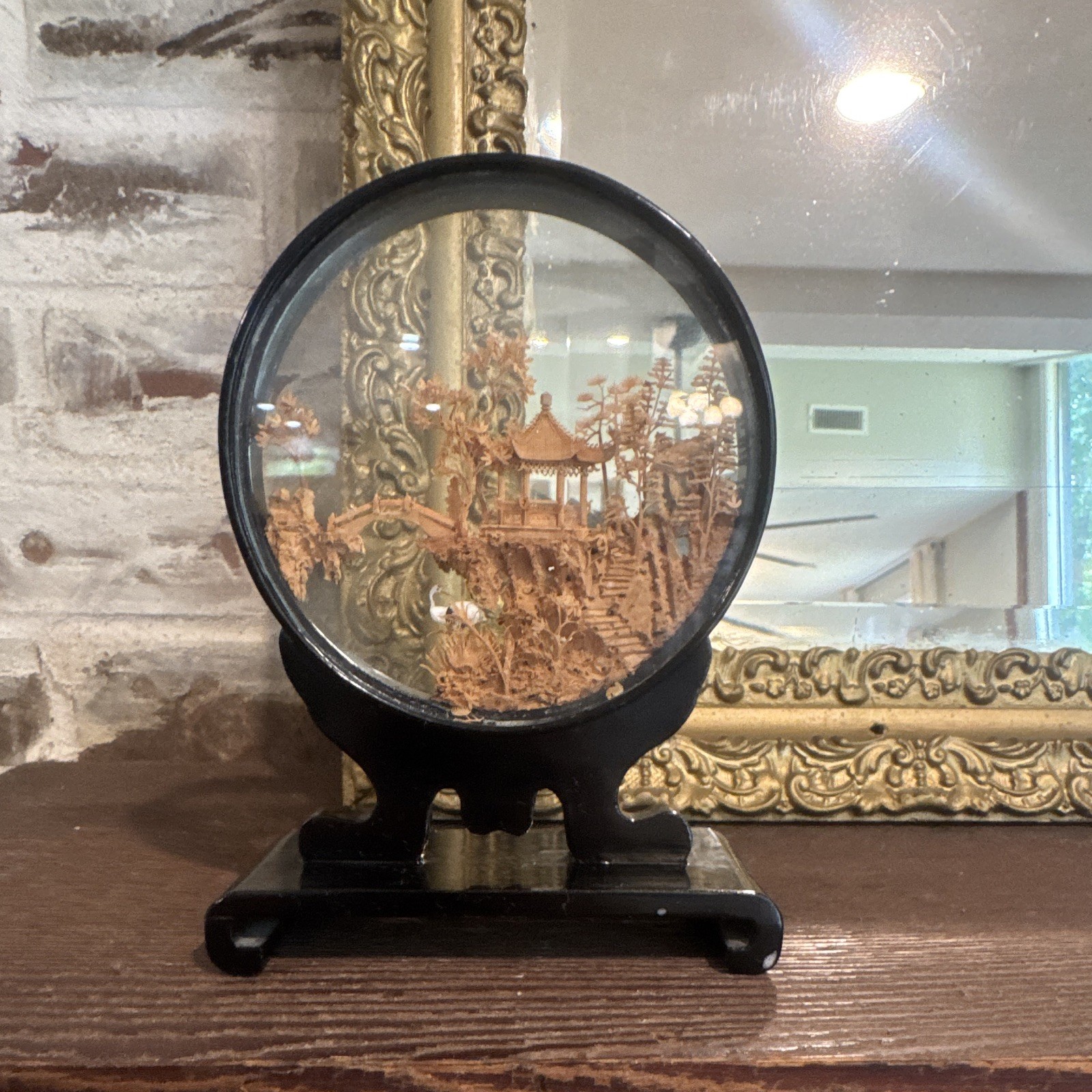 Chinese Cork Carving Diorama