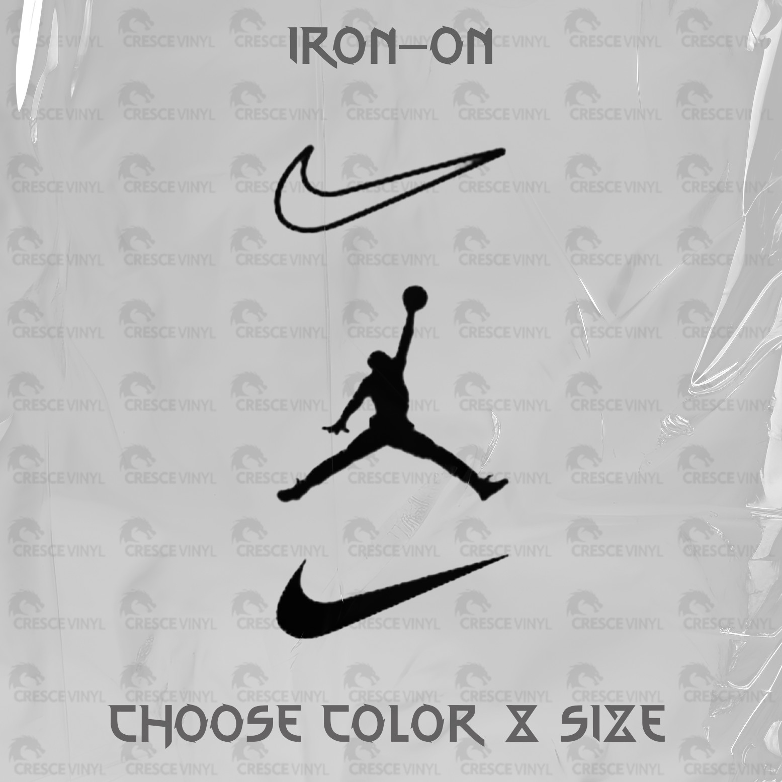 3p any color Jordan Ready to Apply DIY Made to Order Iron On Custom Vinyl Decal