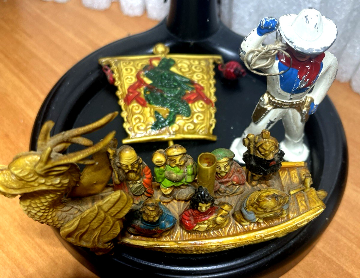 Vintage Chinese Dragon Boat Carrying The 7 Gods of Good Luck ~ We’ll See…