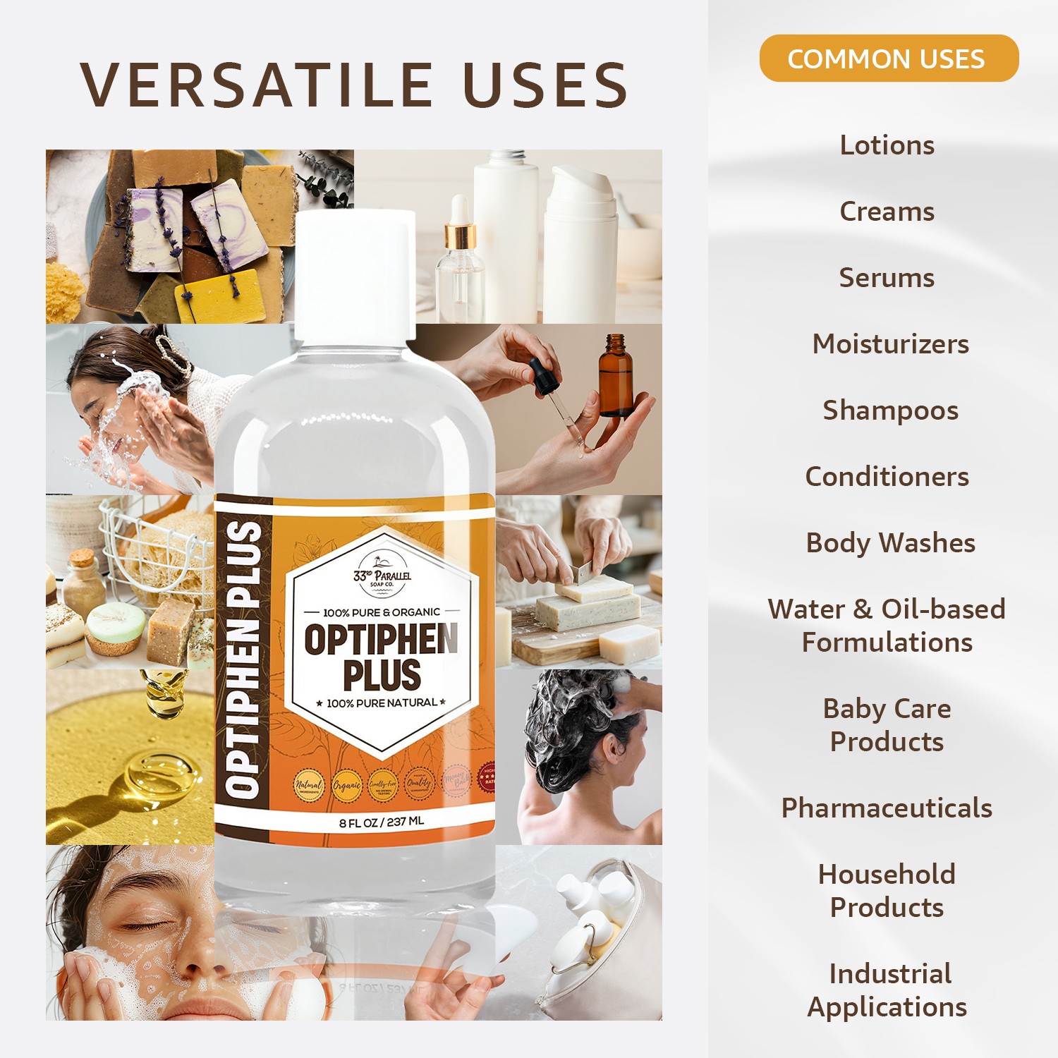 OPTIPHEN PLUS Natural Preservative (2oz) Paraben-Free | Keeps Fresh & Safe