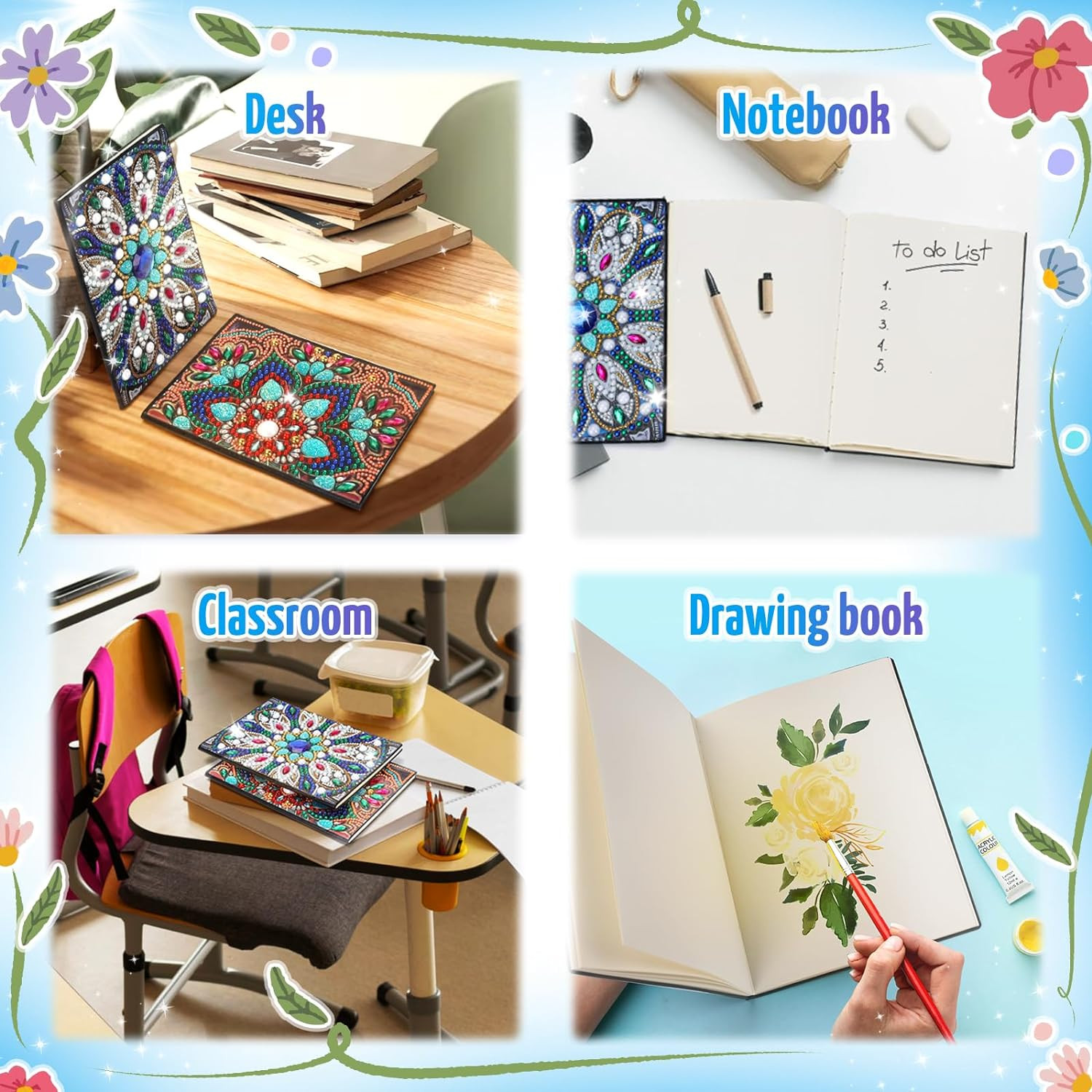 Craft Kits for Kids Age 6-8-9-10, Presents for 5 7 11 12 Year Old Girls Noteb…