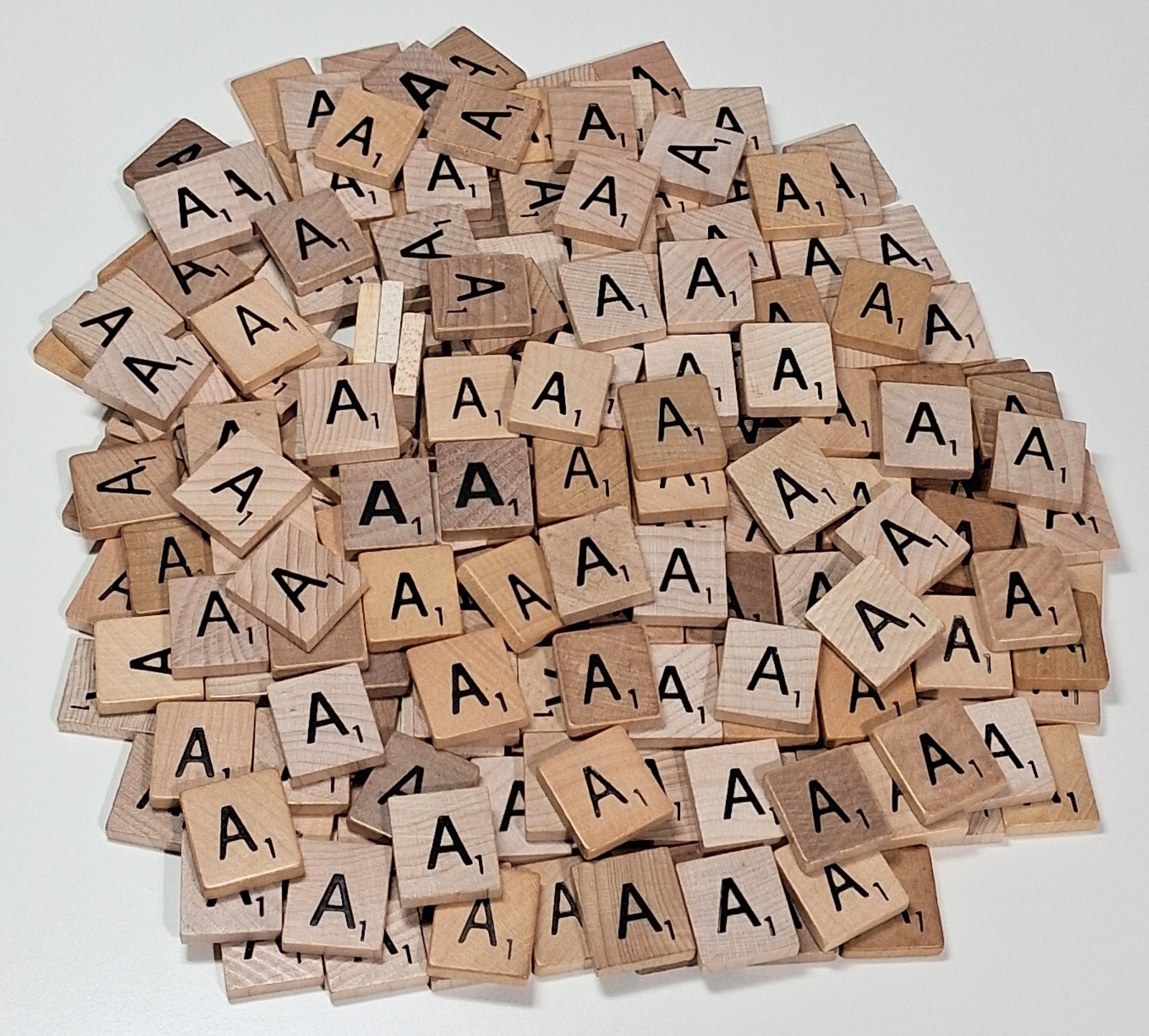 AUTHENTIC VINTAGE Individual Etched SCRABBLE Wood Tiles-You Select The Letters!!