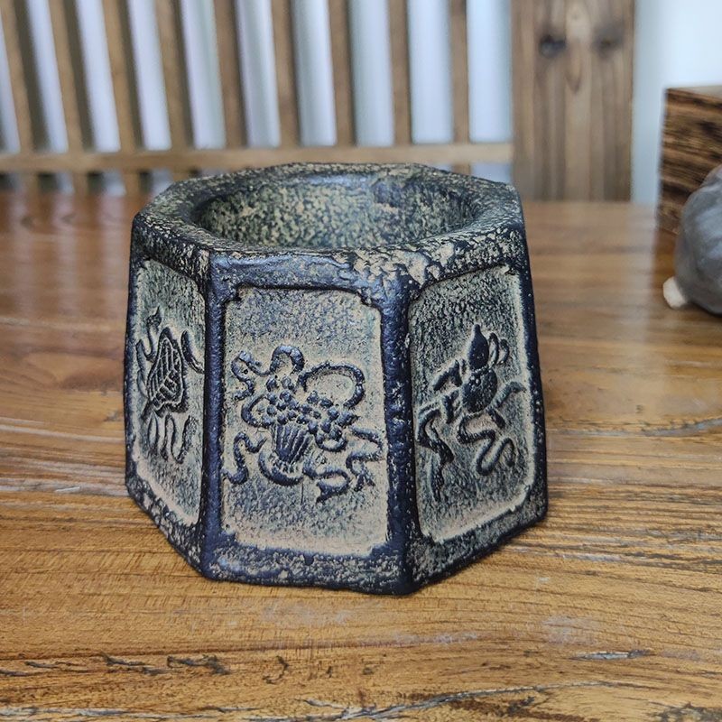 New Stone-like Ashtray Classic Chinese Art Storage Tea Canister