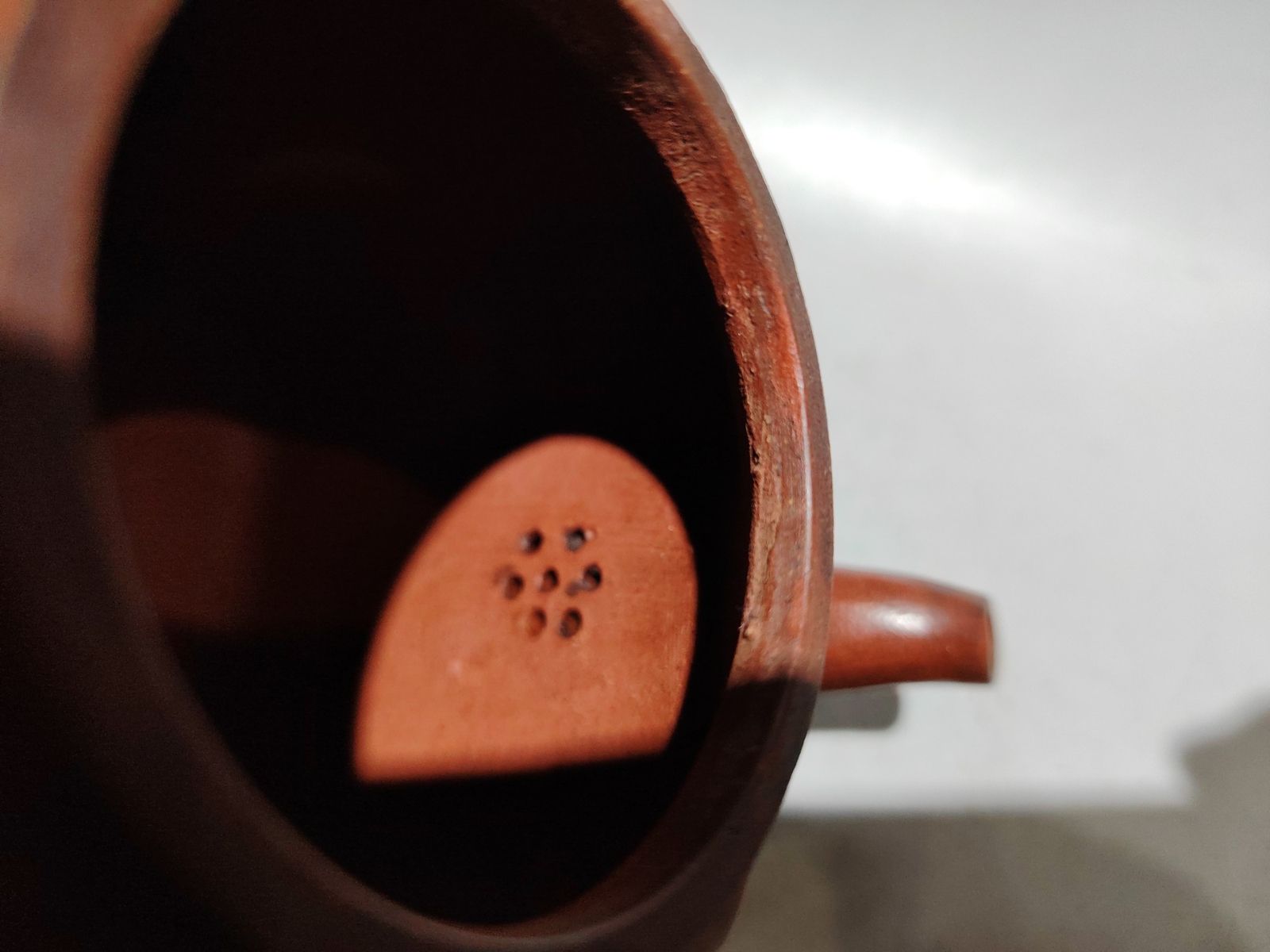 6.3″ Collect Chinese Zisha Pottery Red Clay Hand-made 360CC Longevity God Teapot