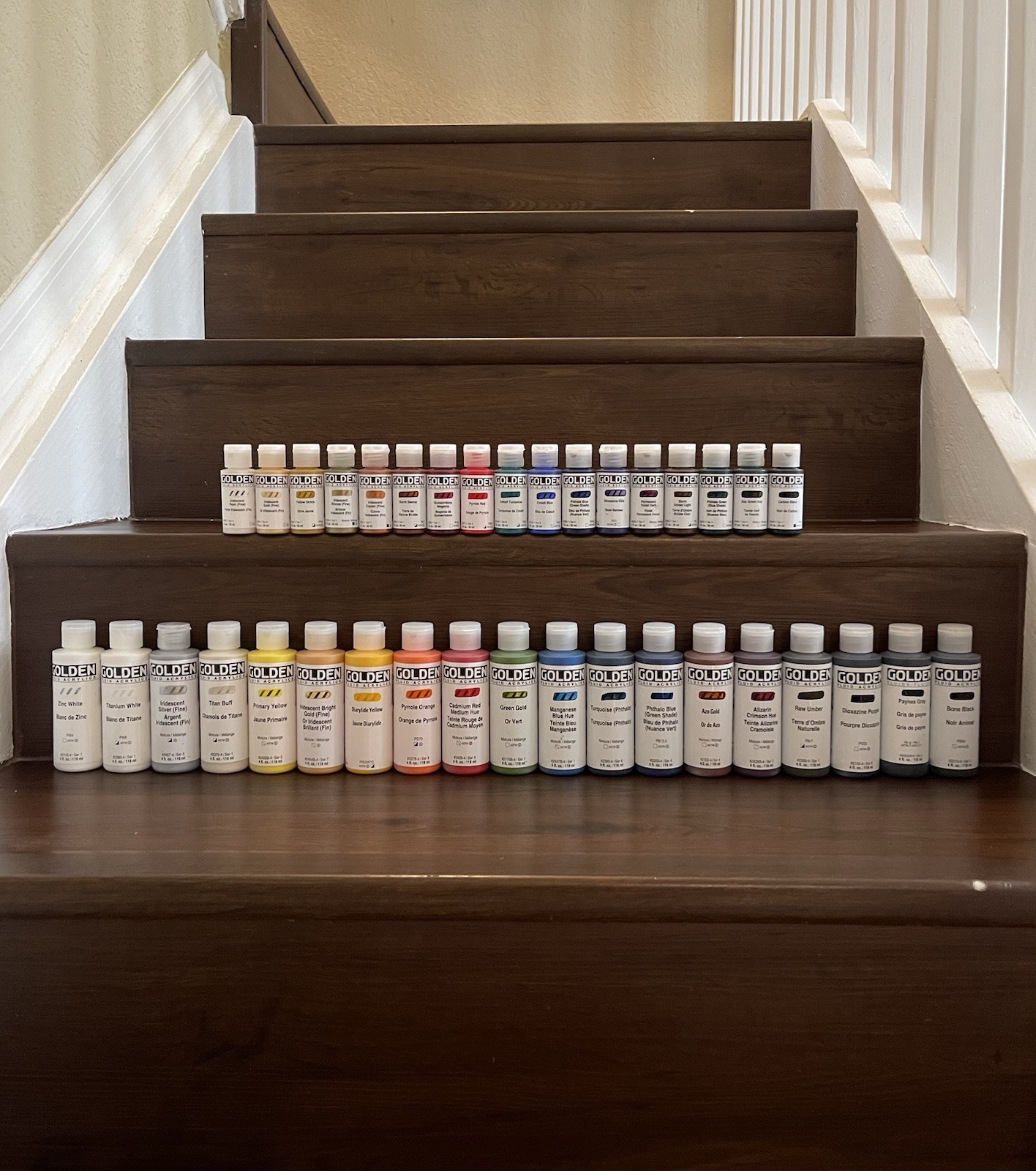 Golden Fluid Acrylics Paint Bundle #7 – Brilliance (36 Bottles)