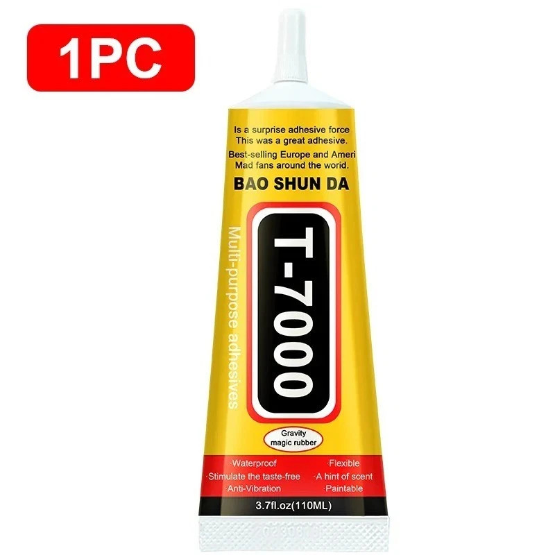 T7000 Black Repair Glue Strong Adhesive for Phone Tablet Precision Applicator