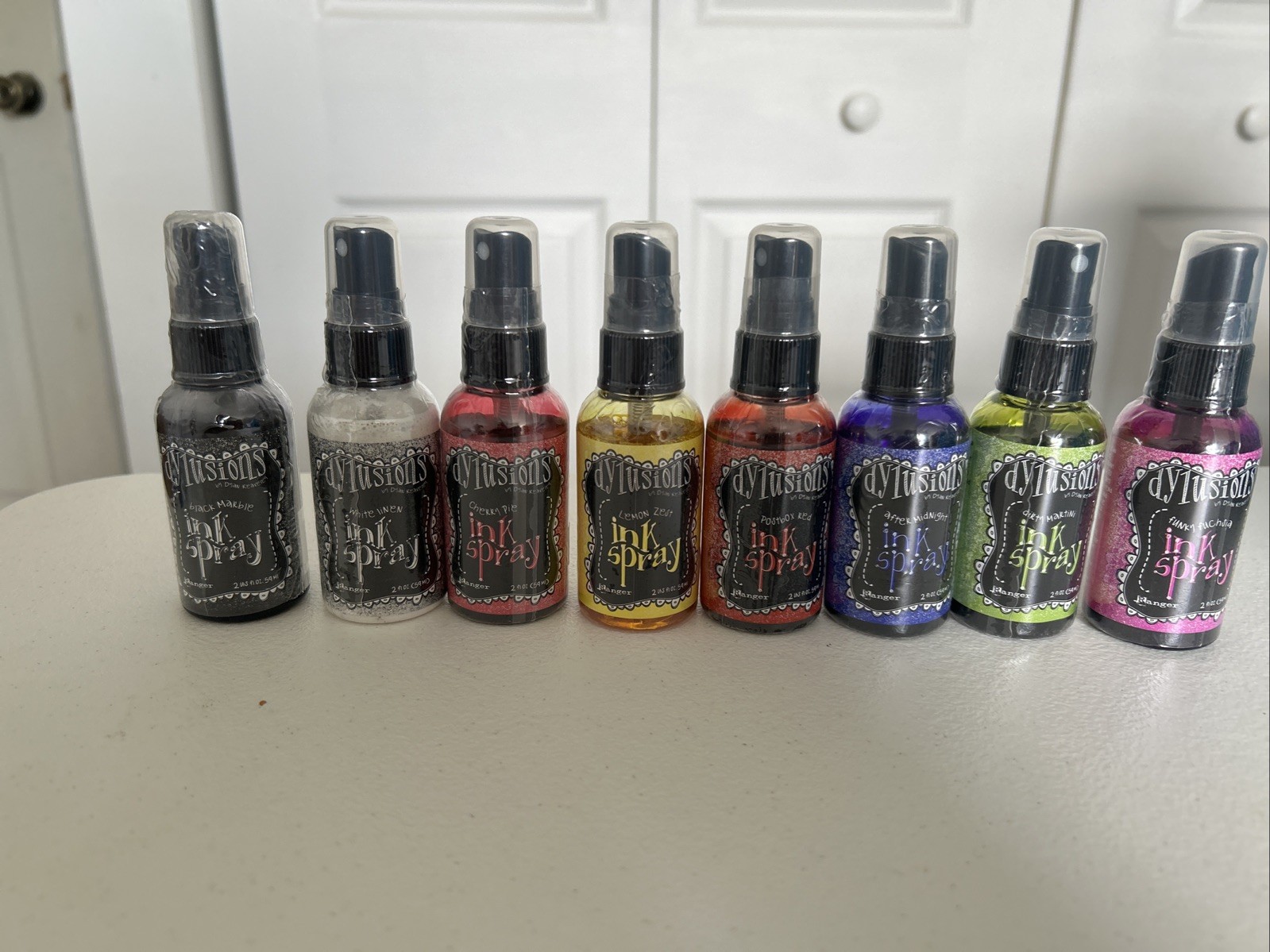 Lot Of 8 NEW Ranger Dylusions Ink Spray No Duplicates Dylan Reaveley 2 fl oz