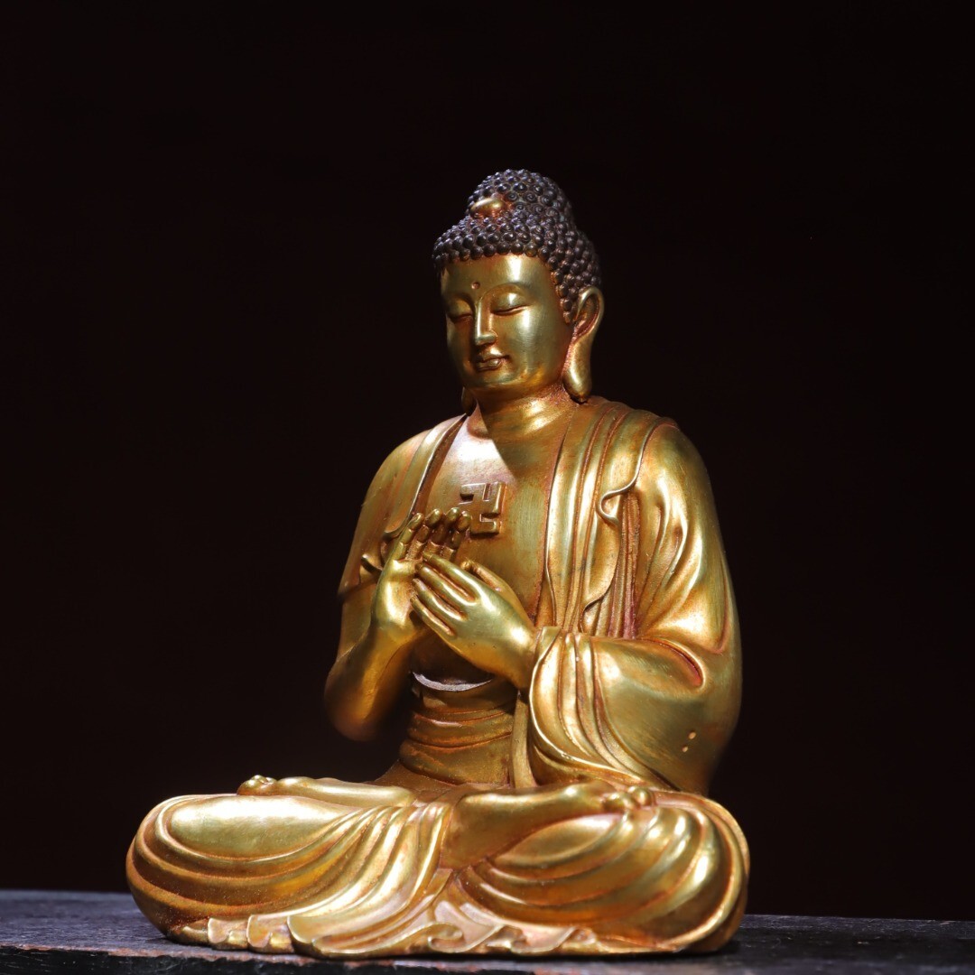 Bronze gilded statue of the Great Sun Buddha statue