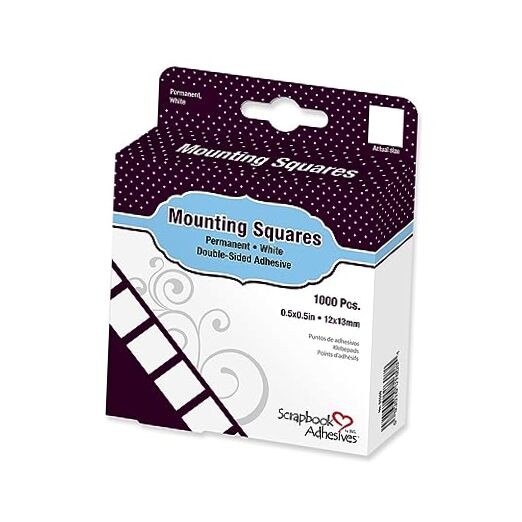 by 3L Mounting Squares Permanent, White