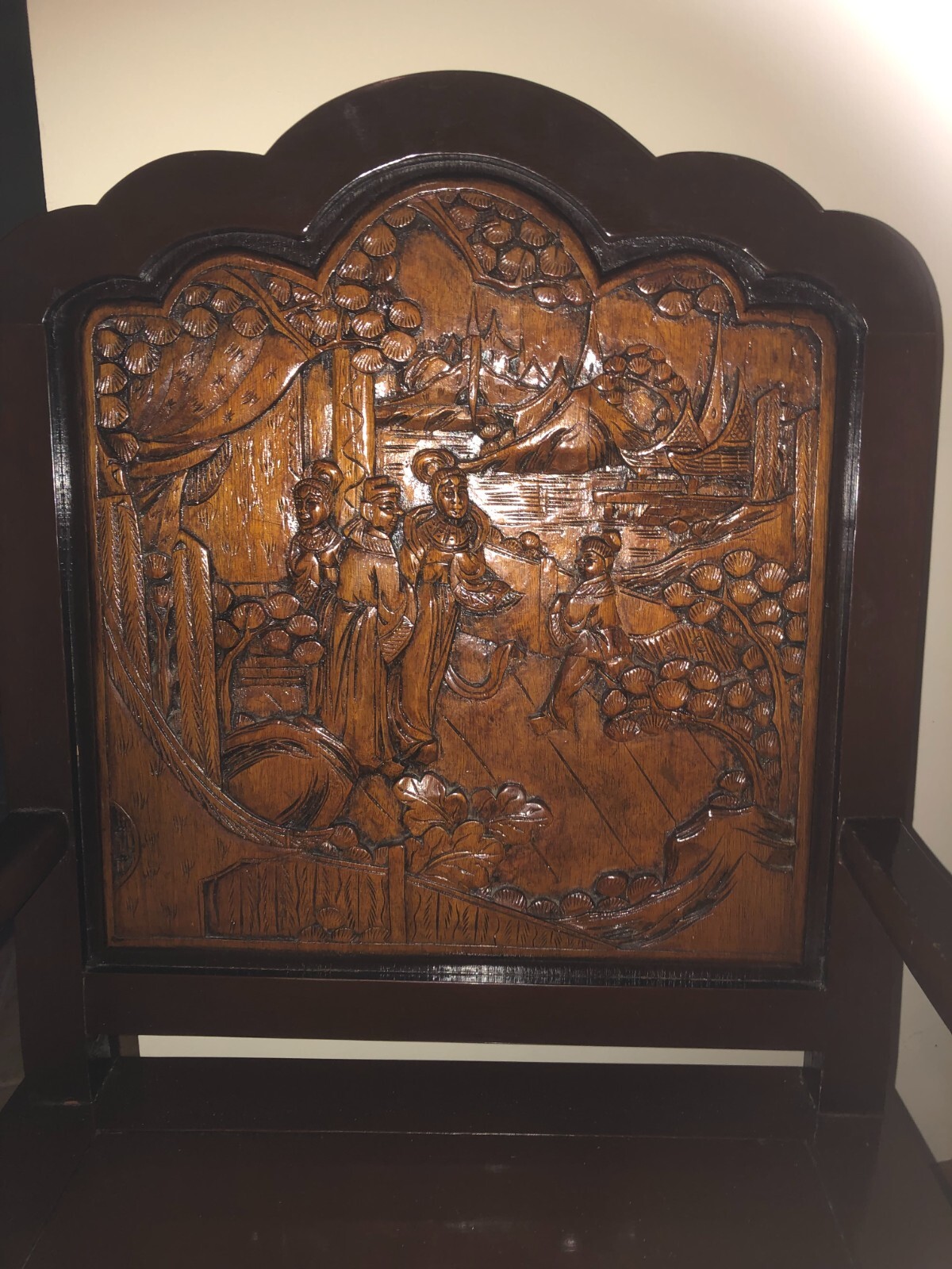 Chinese “Dynasty” Office furniture set . Desk & Chair solid wood hand carved