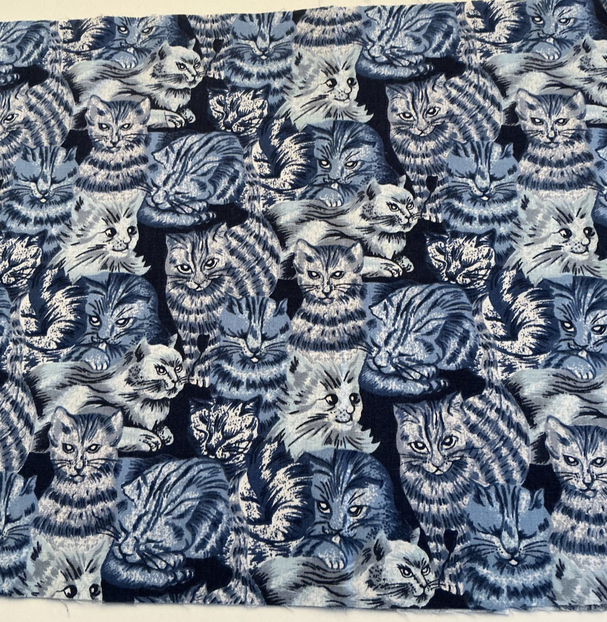 Cat Fabric by the Fat Eighth, 9” x 22”, Cotton