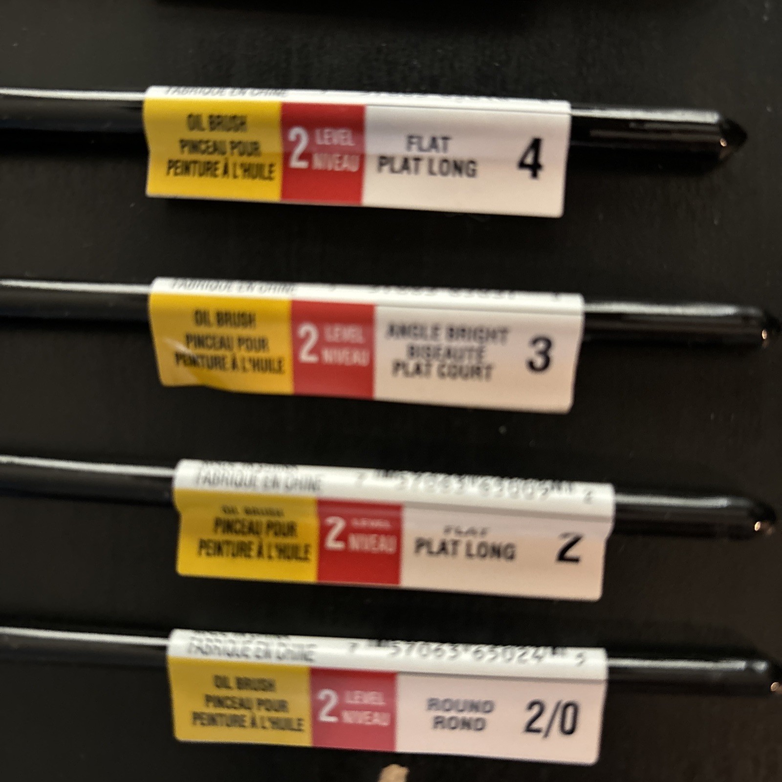 LOT OF 8 – Princeton Aspen Long Handle Oil Acrylic Synthetic Paint Brushes C55