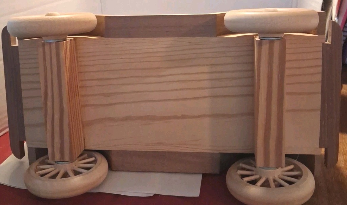 Wood Art Model T Delivery Van Handcrafted Light Unfinished Wood Unique Decor