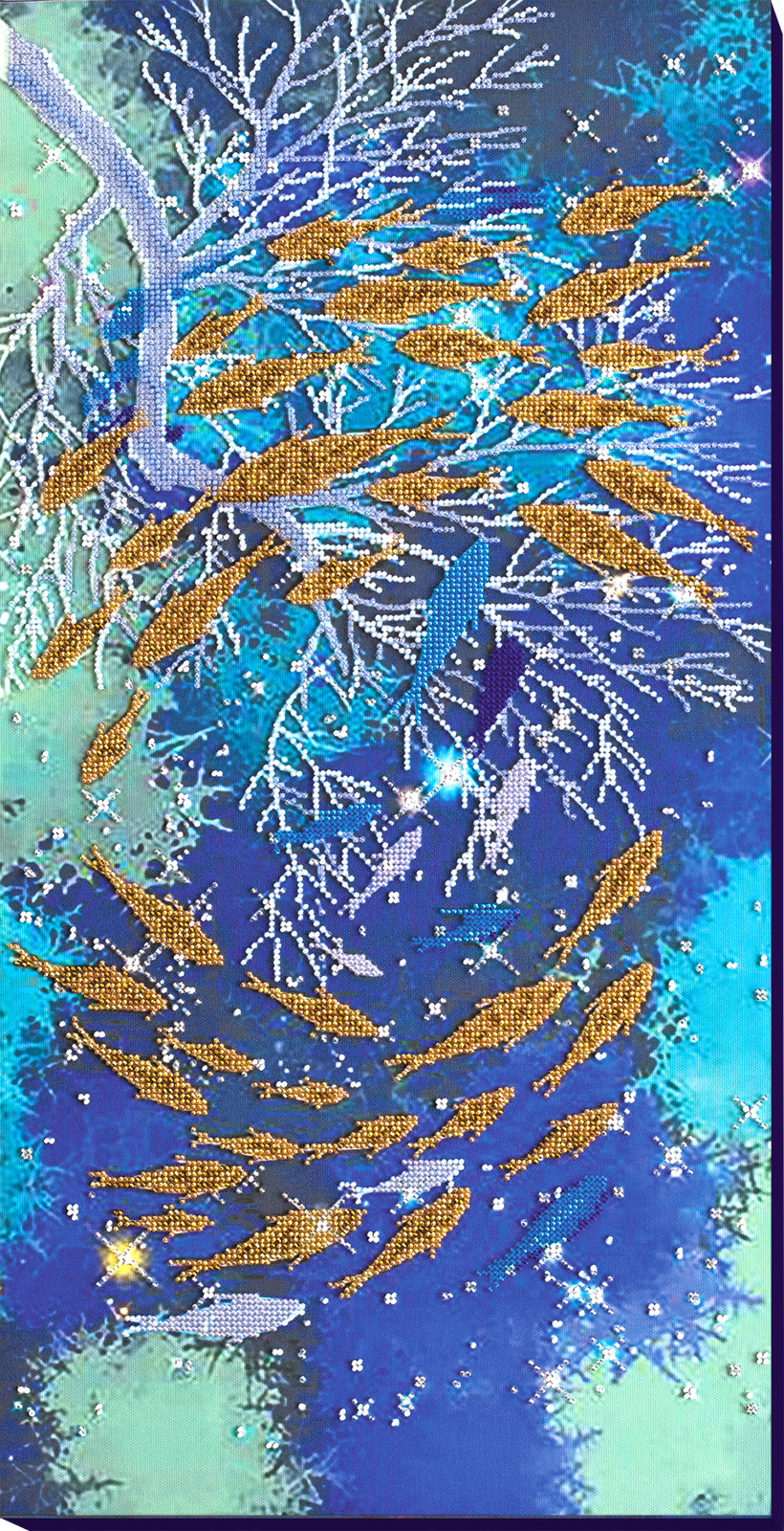 DIY Bead embroidery kit “The cycle” 11.8″x23.6″ / 30.0×60.0 cm, Abris Art