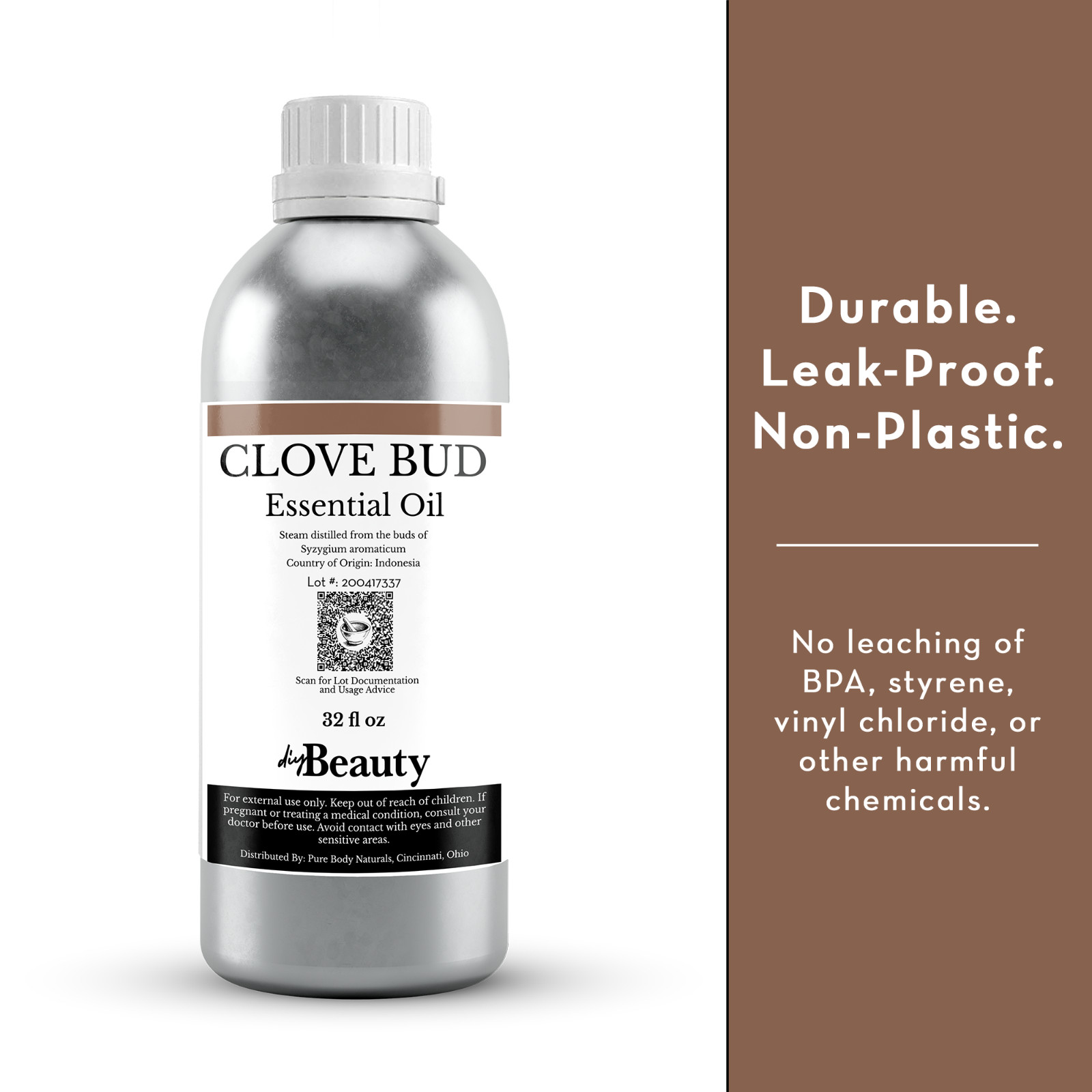 Bulk Clove Essential Oil – Large Wholesale Size – Pure and Undiluted