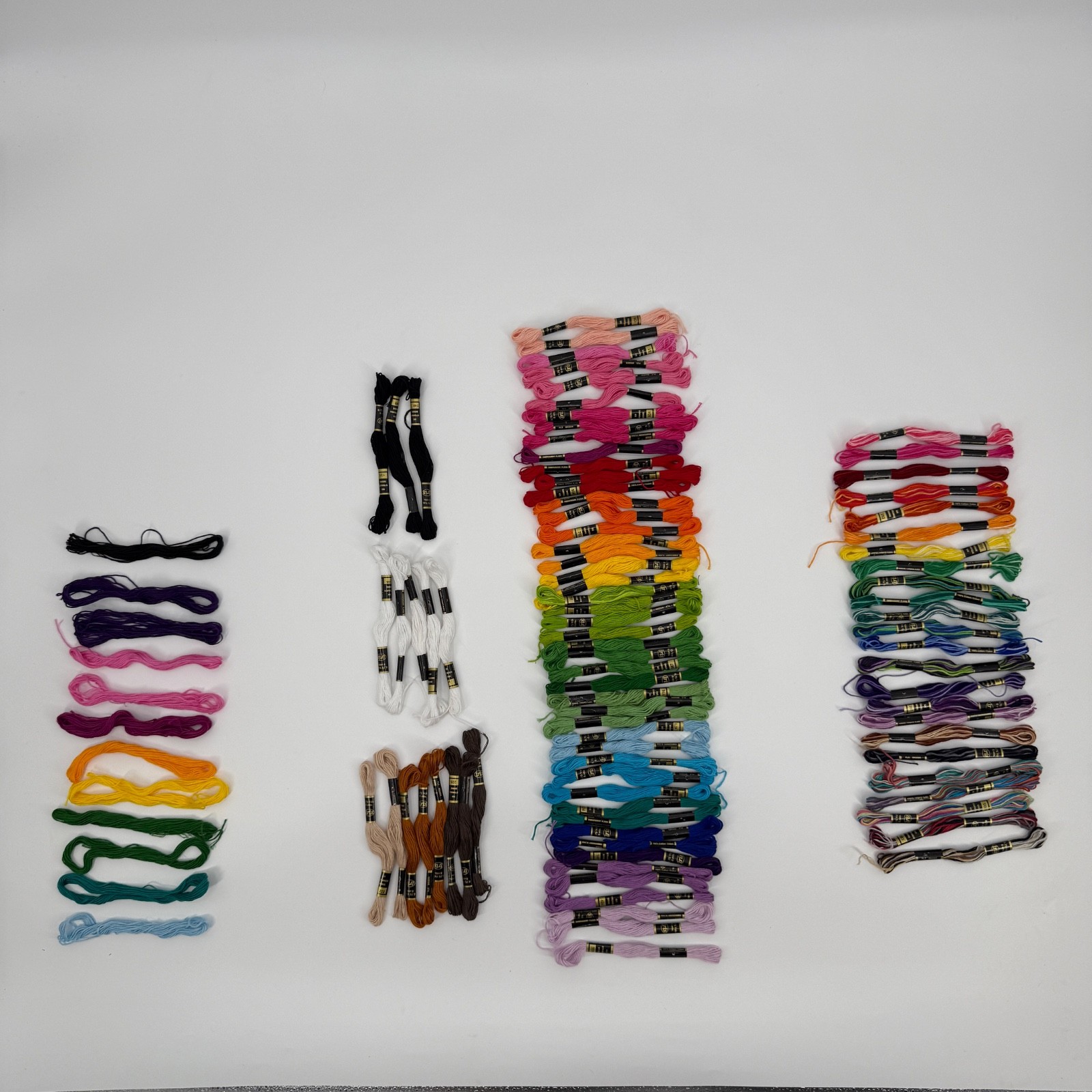 Iris Embroidery Floss Lot Variegated Solid 6 Strand Cotton Thread & Storage Case