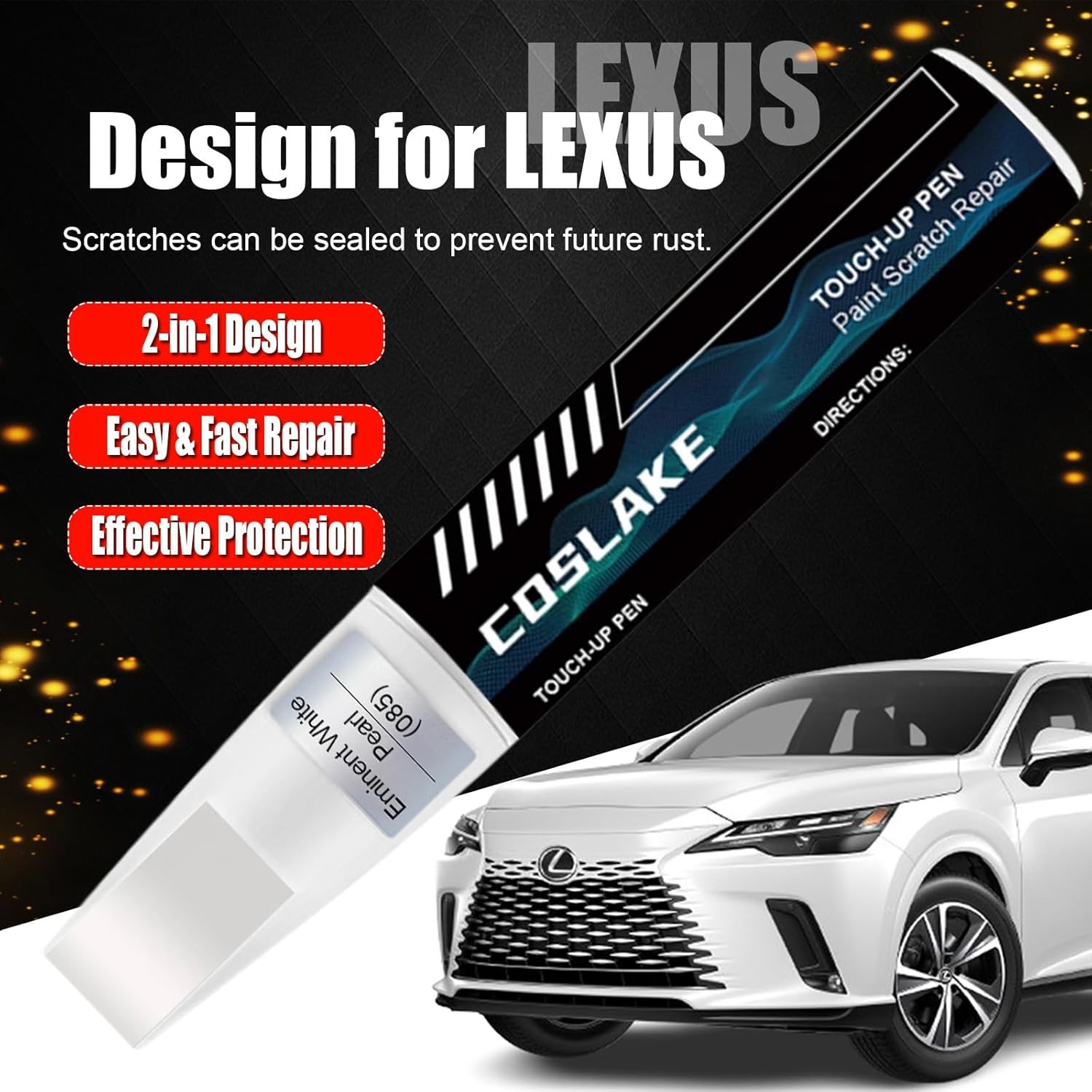 Touch Up Paint Kit For Lexus 1J7 Atomic Silver Metallic Scratch Repair Kit FAST