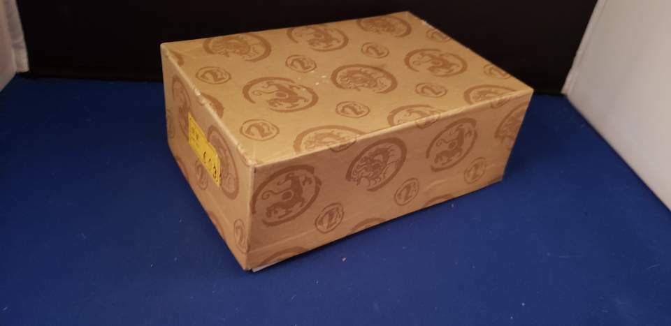 Cork 3D Jewelry Box Shadow Box Glass & Lacquer 6×3.75×2.25″ CHINESE NIB