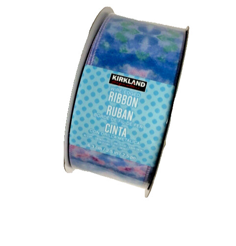 Kirkland Signature Wire-Edged Polyester Ribbon, 2.5″ x 50Y, Style # 24S11