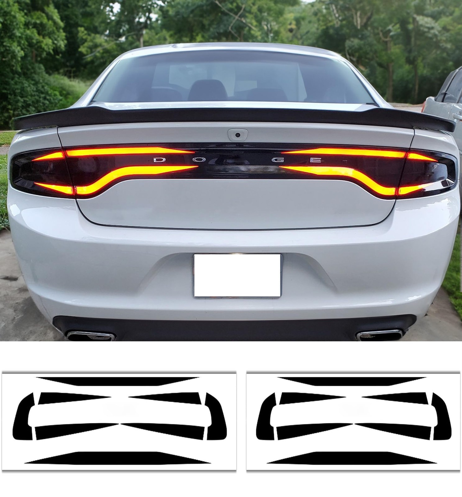 for Dodge Charger 2015-2024 2025 2026 Glossy Black For Dodge Charger 2015-2026