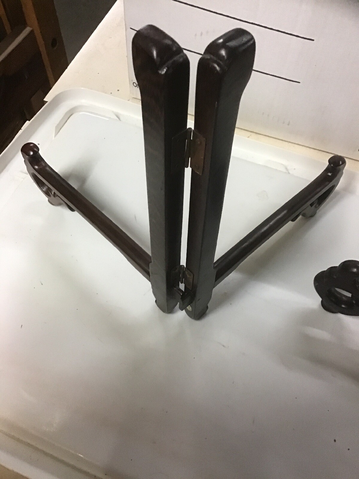 Pair 8.5” X 10” Open X 11” Asian Plate Stands