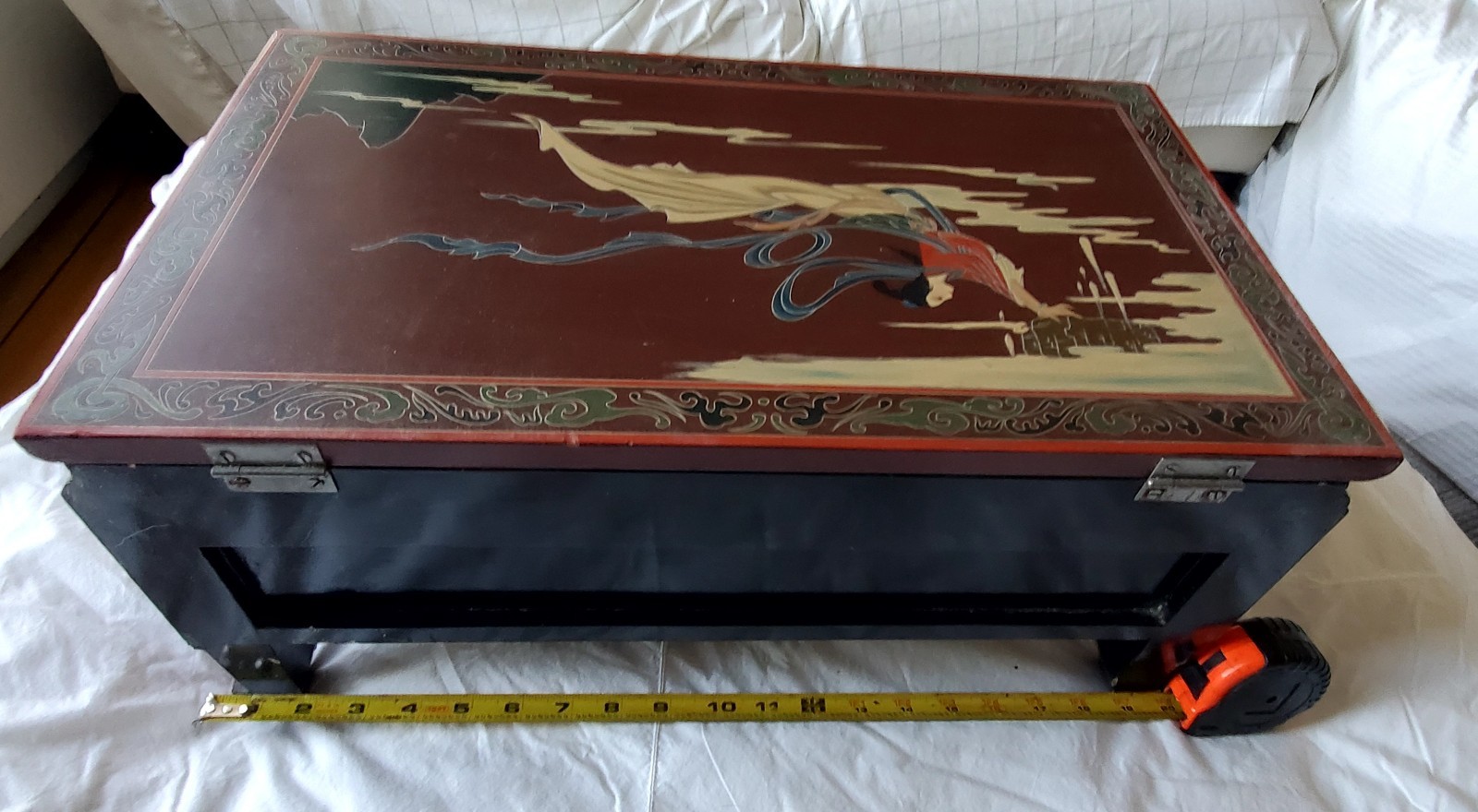 Vintage Chinese lap desk- brown in excellent condition