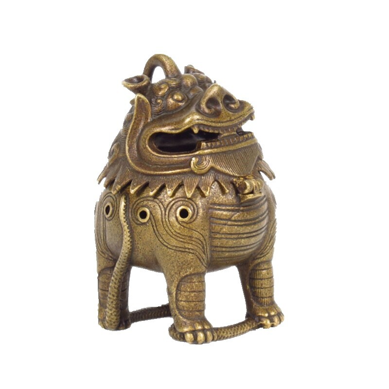 Mini Copper Incense Burner Creative Classical Decoration Antique Study Decorat