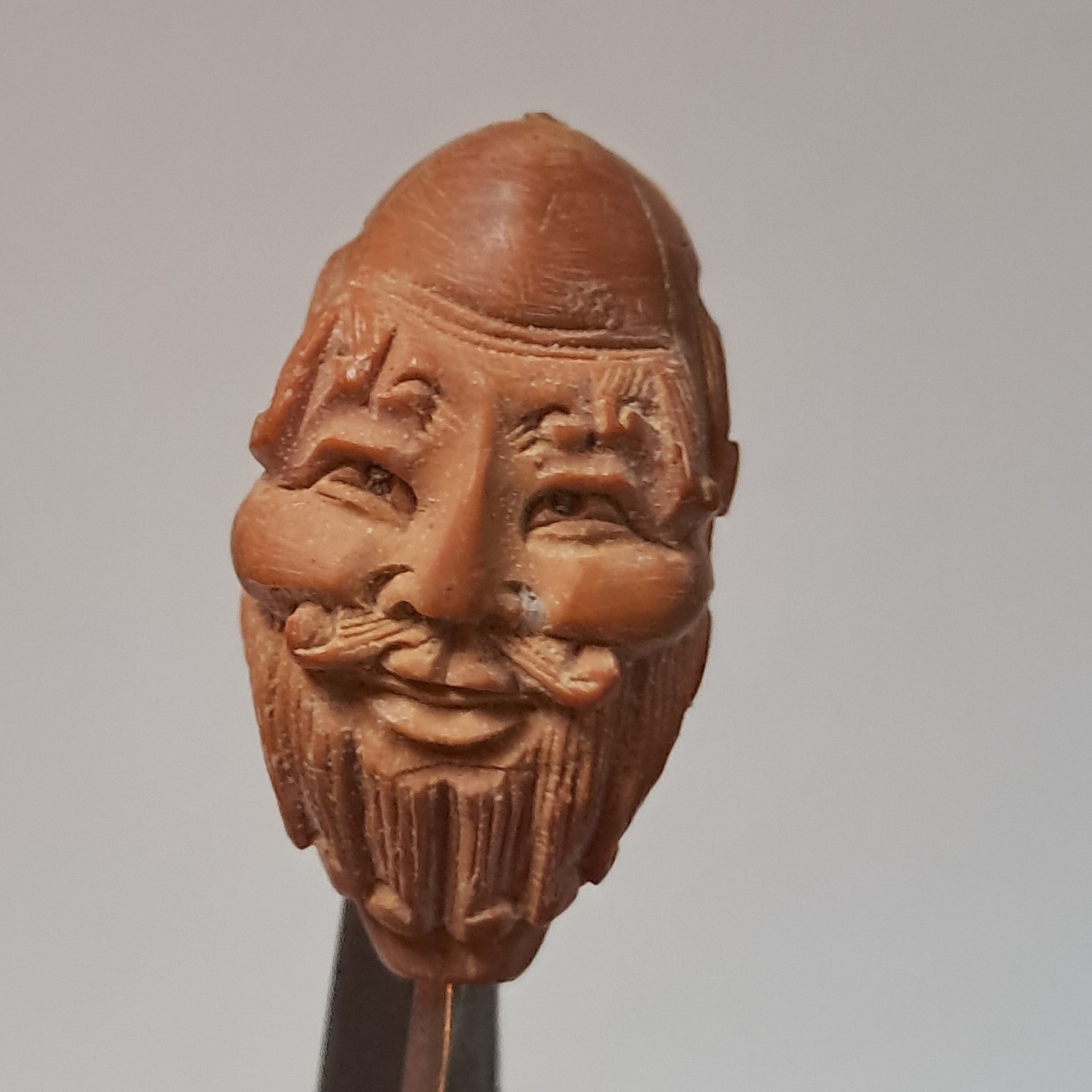Chinese Carved Nut Hediao Laohan Buddha LOT 20 Bead Prayer Faces Vintage