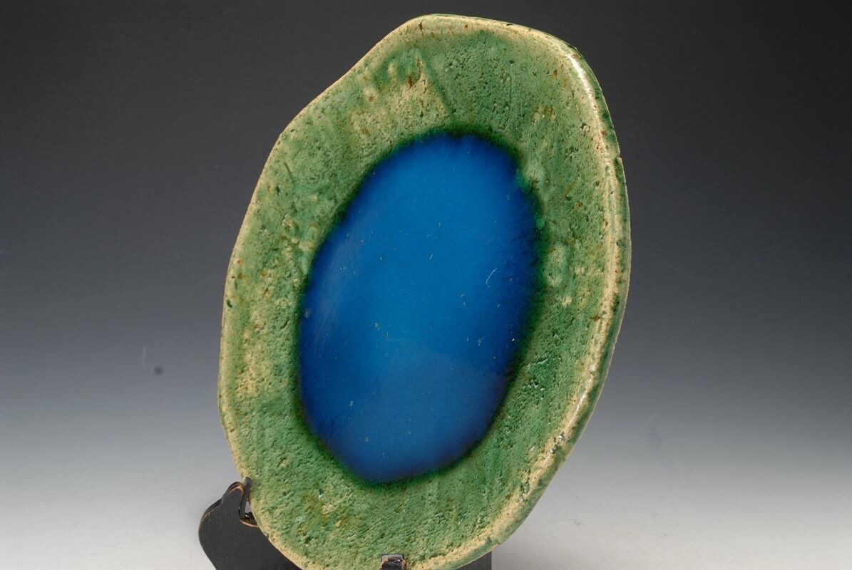 MasterpieceHiroshi Teshigahara, Oribe 8-inch plate, Sogetsu School Dish